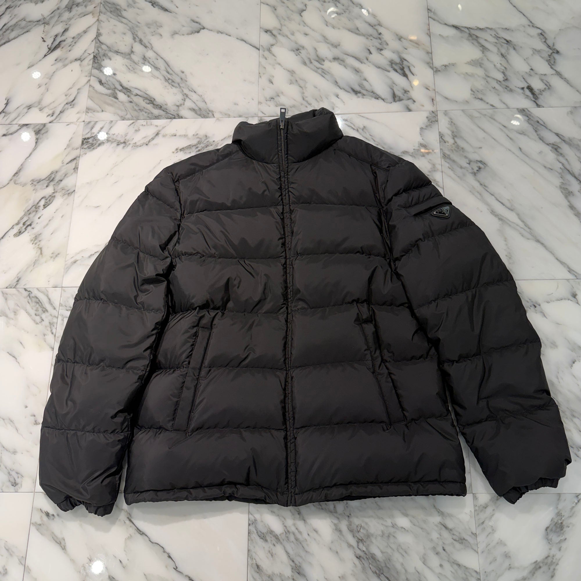 PRADA Triangle Logo Plate Down jacket SGY091 R132 1060 Size 58