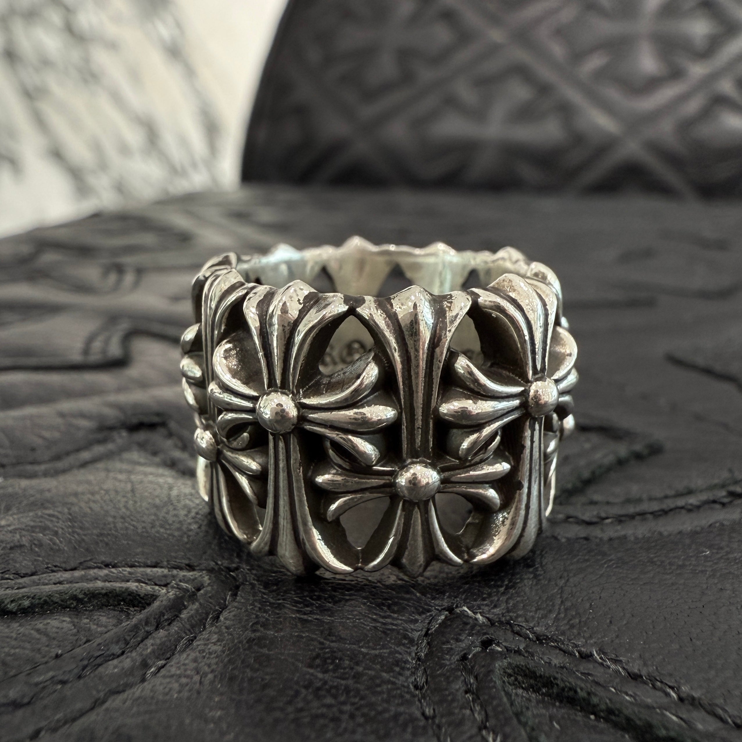 CHROME HEARTS Cemetery Cross Ring Size 15号 クロムハーツ