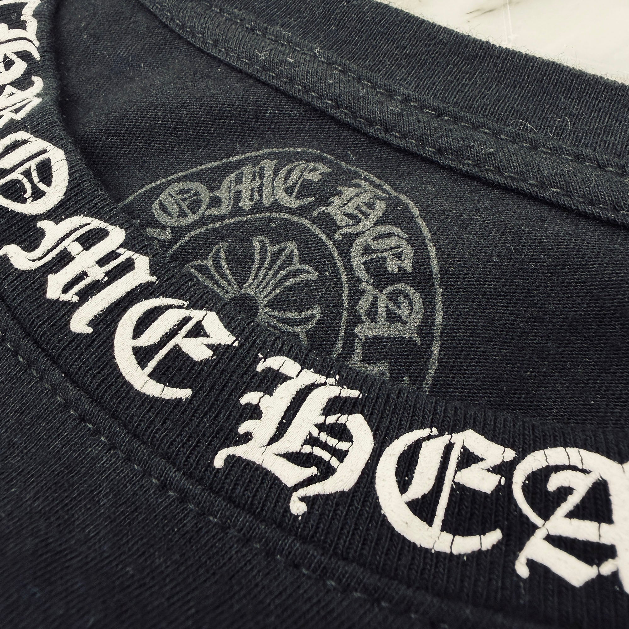 CHROME HEARTS Neck Logo Long Sleeve Tee Size M クロムハーツ ネックロゴ ロングスリーブ Tシャツ サイズM