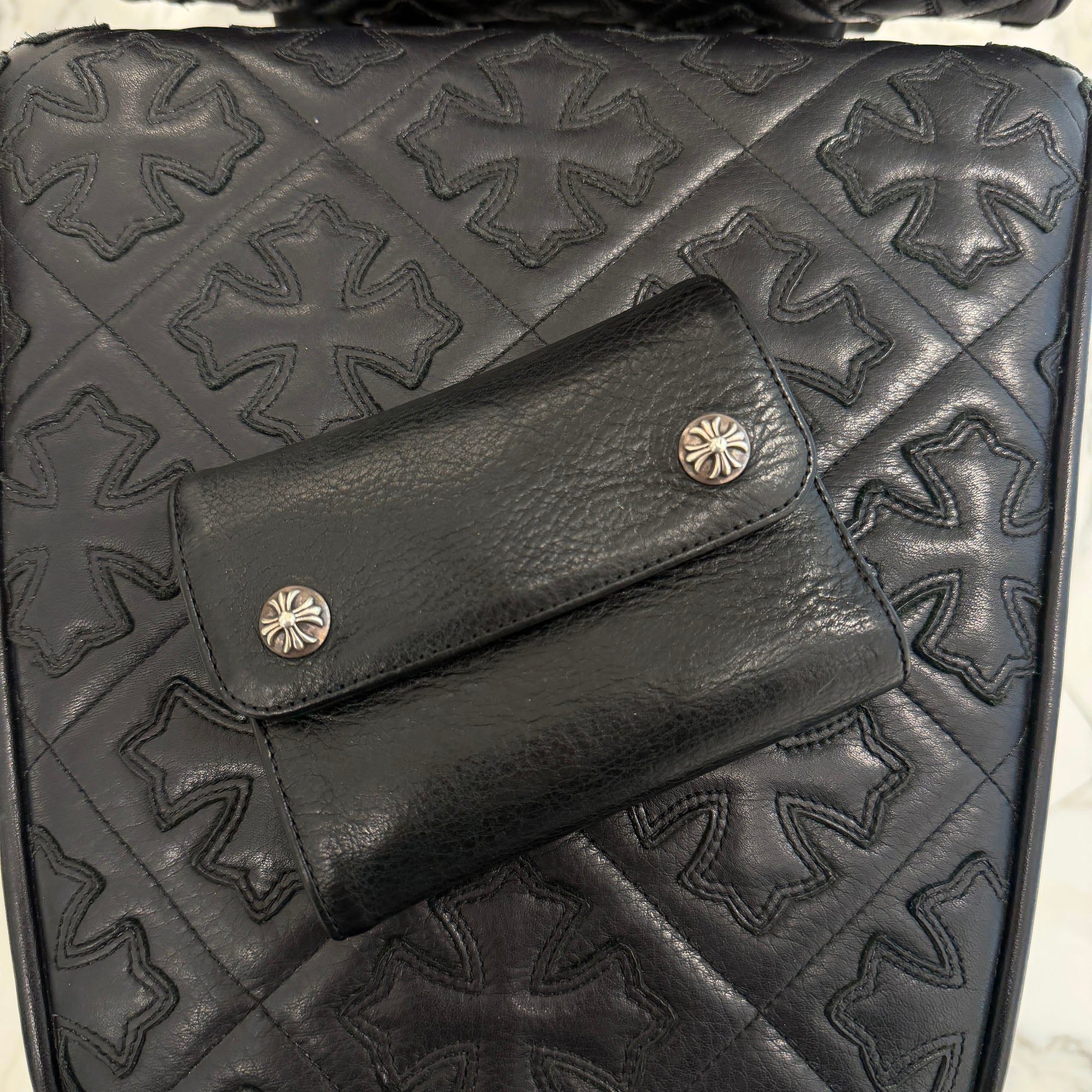 CHROME HEARTS Wave Mini Cross Ball Wallet クロムハーツ ウェーブ ミニ クロスボール ウォレット