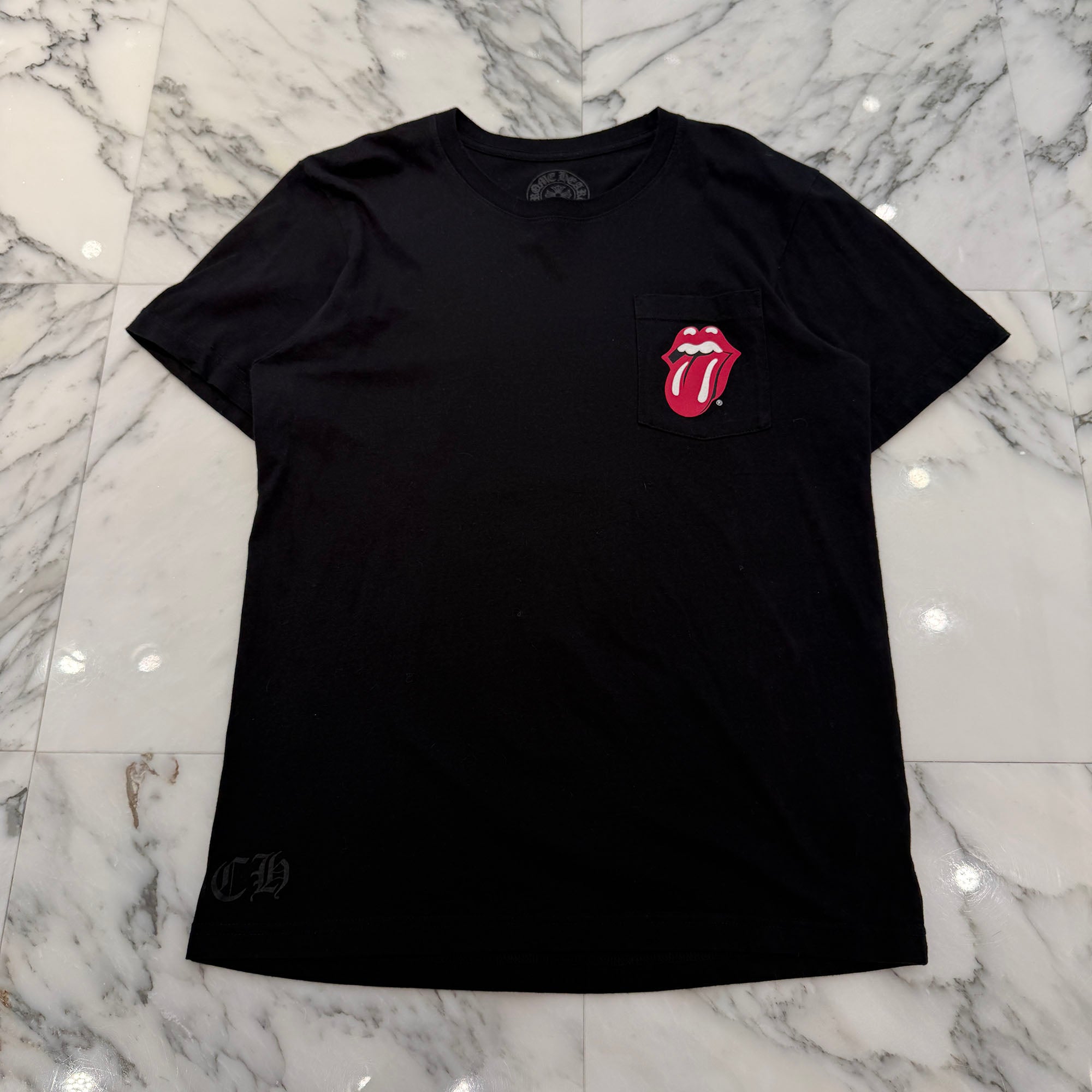 CHROME HEARTS × The Rolling Stones Lip＆Tongue Horseshoe Tee Size M クロムハーツ × ザローリングストーンズ リップアンドタン ホースシュー Tシャツ サイズM