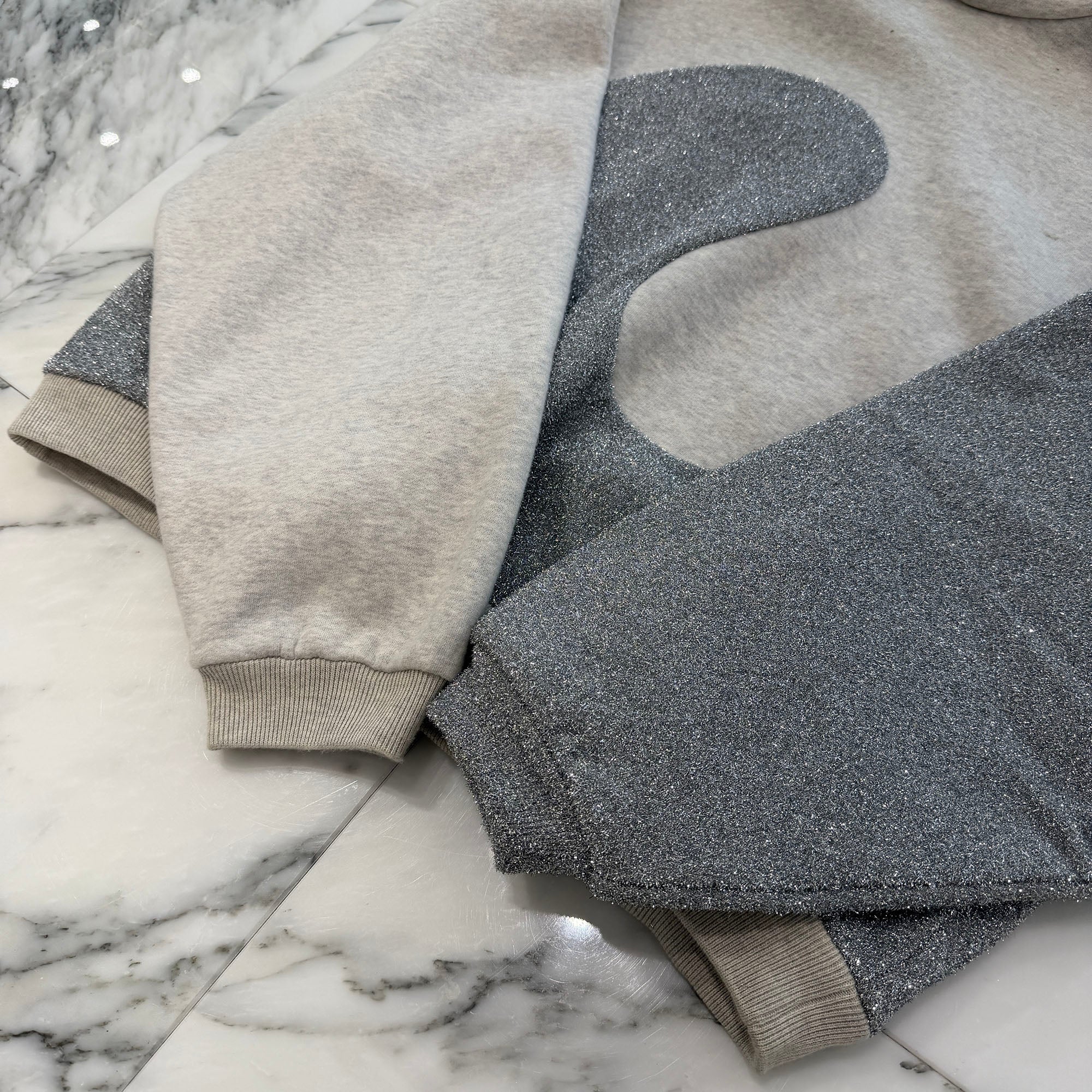 DIOR × ERL 2023SS Glitter Mix Relaxed Fit Pullover Hoodie 313J646A0815 Size XL ディオール×エーアールエル グリッターミックス リラックスフィット プルオーバーフーディ サイズXL