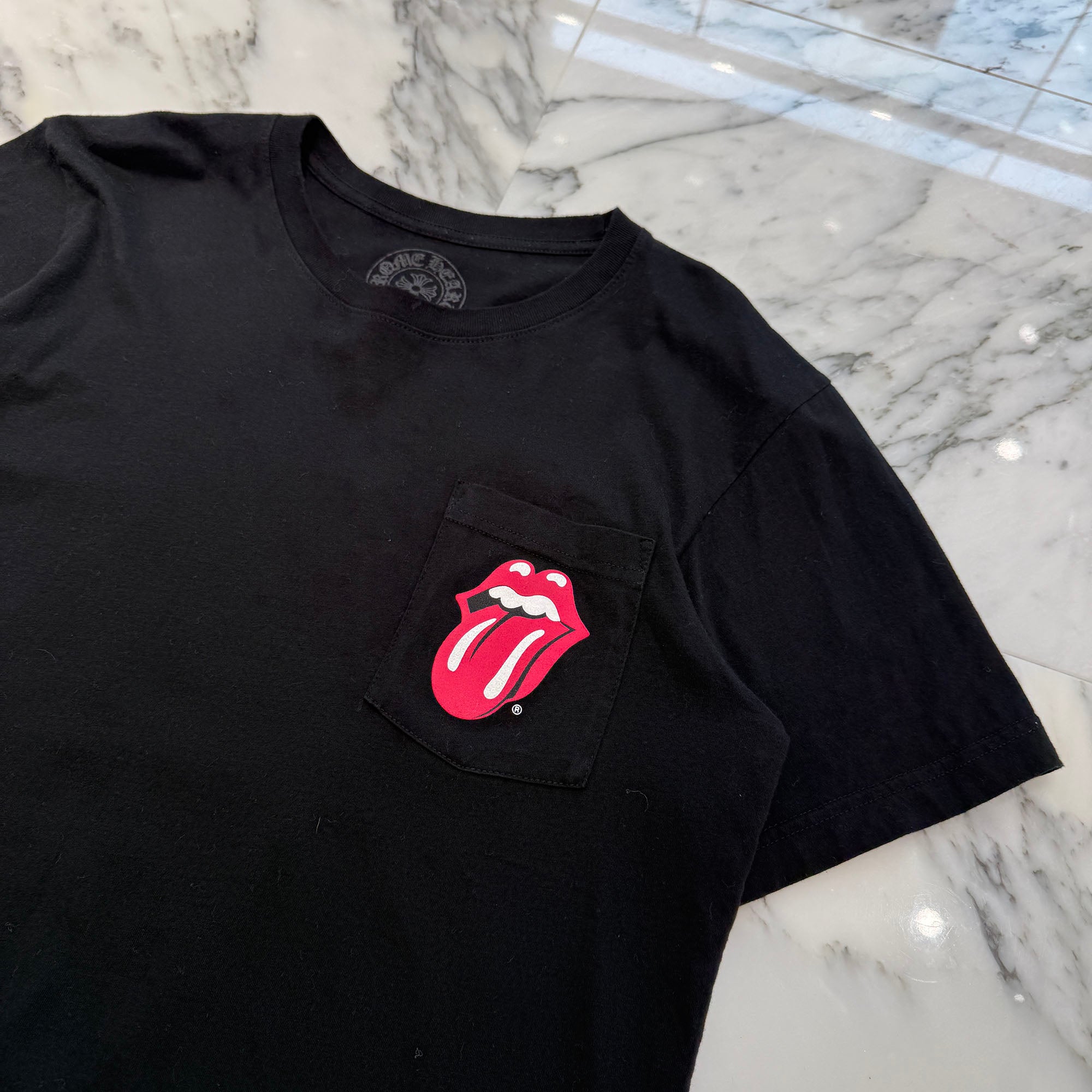 CHROME HEARTS × The Rolling Stones Lip＆Tongue Horseshoe Tee Size M クロムハーツ × ザローリングストーンズ リップアンドタン ホースシュー Tシャツ サイズM