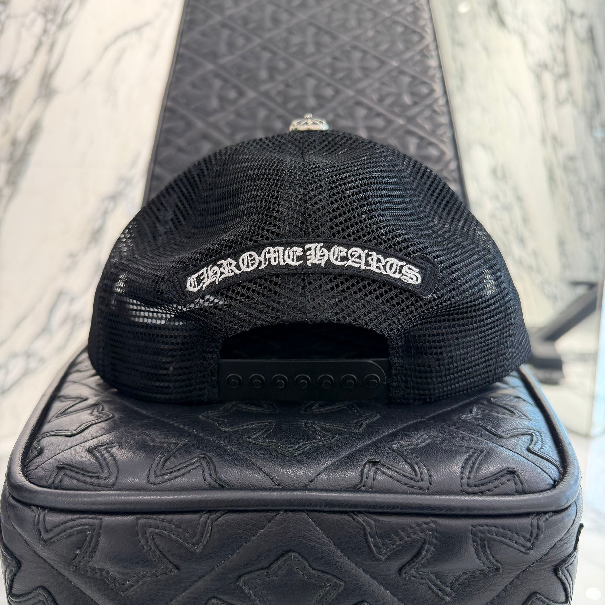 CHROME HEARTS Triple Cross Patch Trucker Cap Size ONE SIZE (51-61) クロムハーツ トリプルクロスパッチ トラッカーキャップ サイズONE SIZE (51-61)