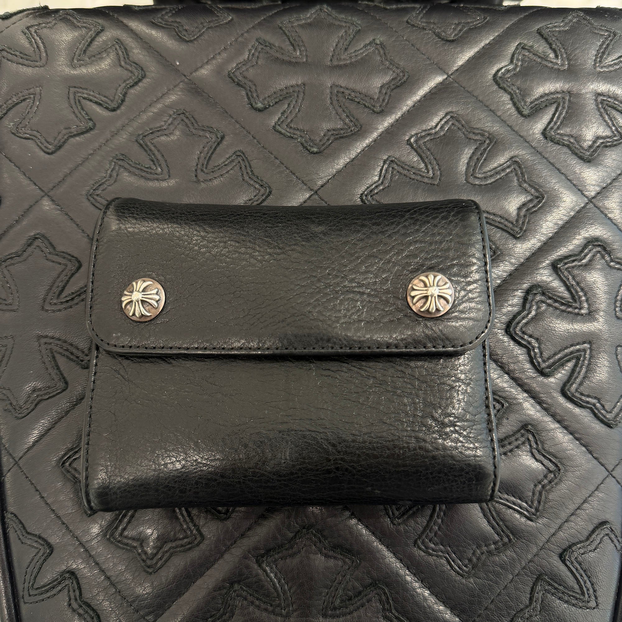 CHROME HEARTS Wave Mini Cross Ball Wallet クロムハーツ ウェーブ ミニ クロスボール ウォレット
