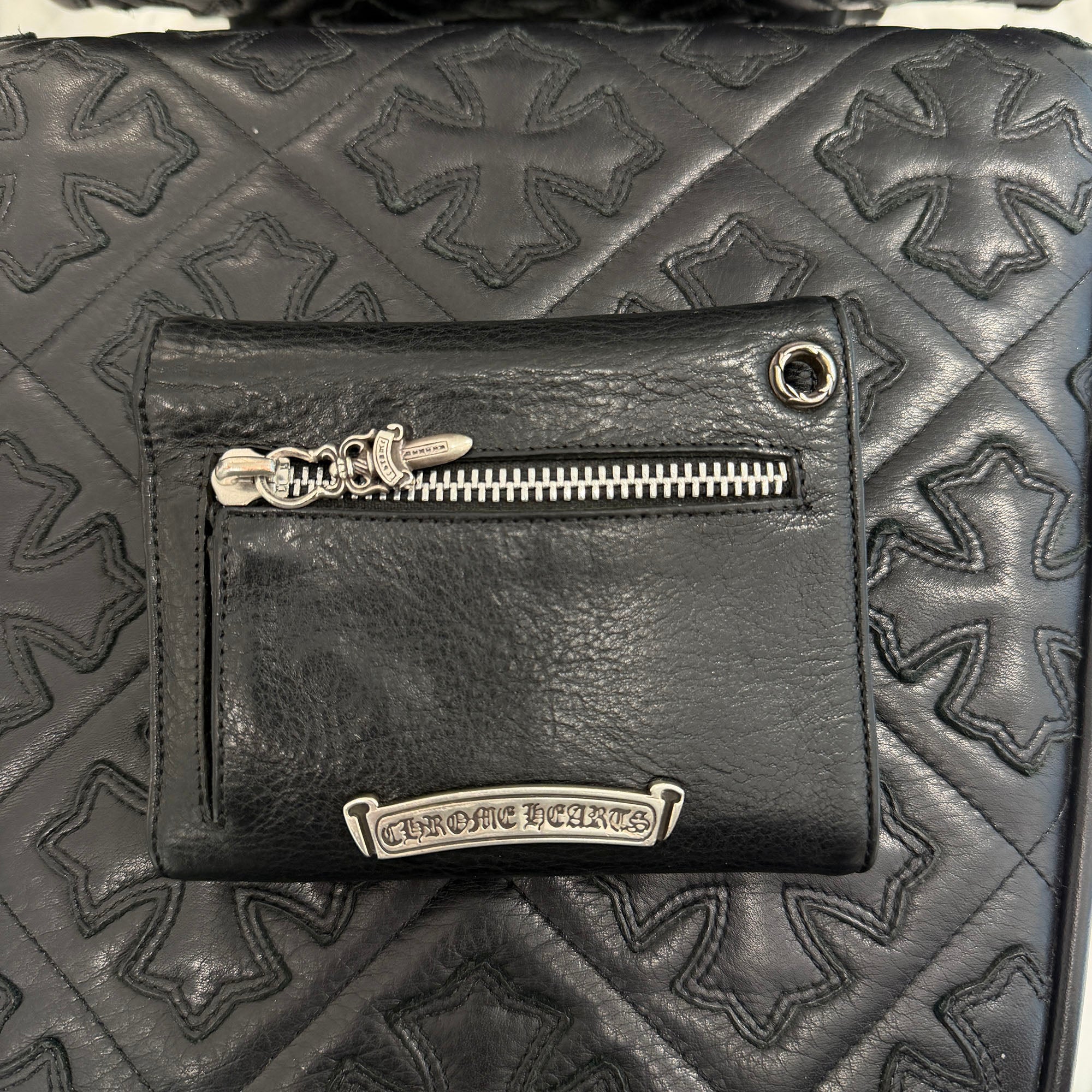 CHROME HEARTS Wave Mini Cross Ball Wallet クロムハーツ ウェーブ ミニ クロスボール ウォレット