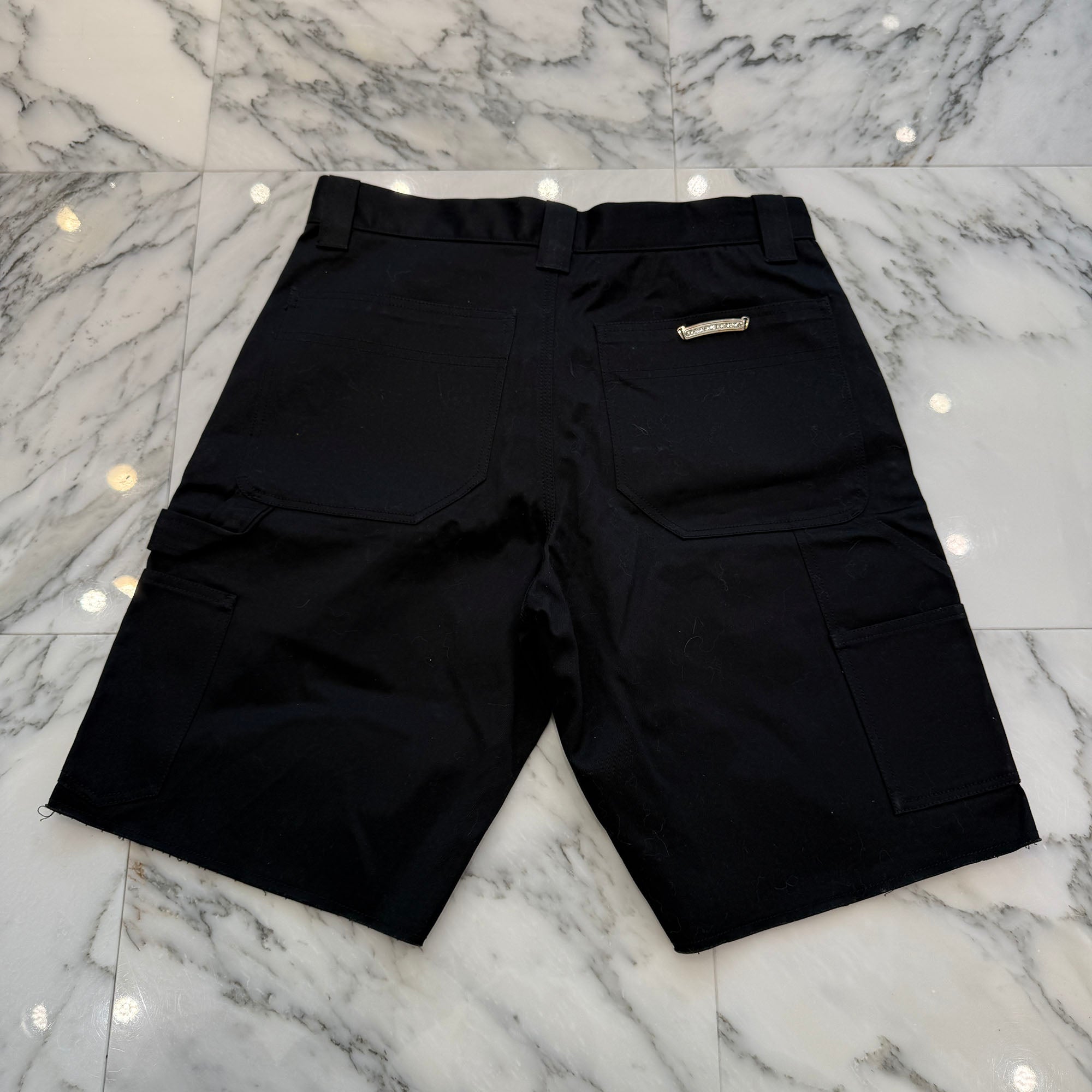 CHROME HEARTS Carpenter Cross Ball Button Denim Shorts Size 32 クロムハーツ カーペンター クロスボールボタン デニムショーツ サイズ32