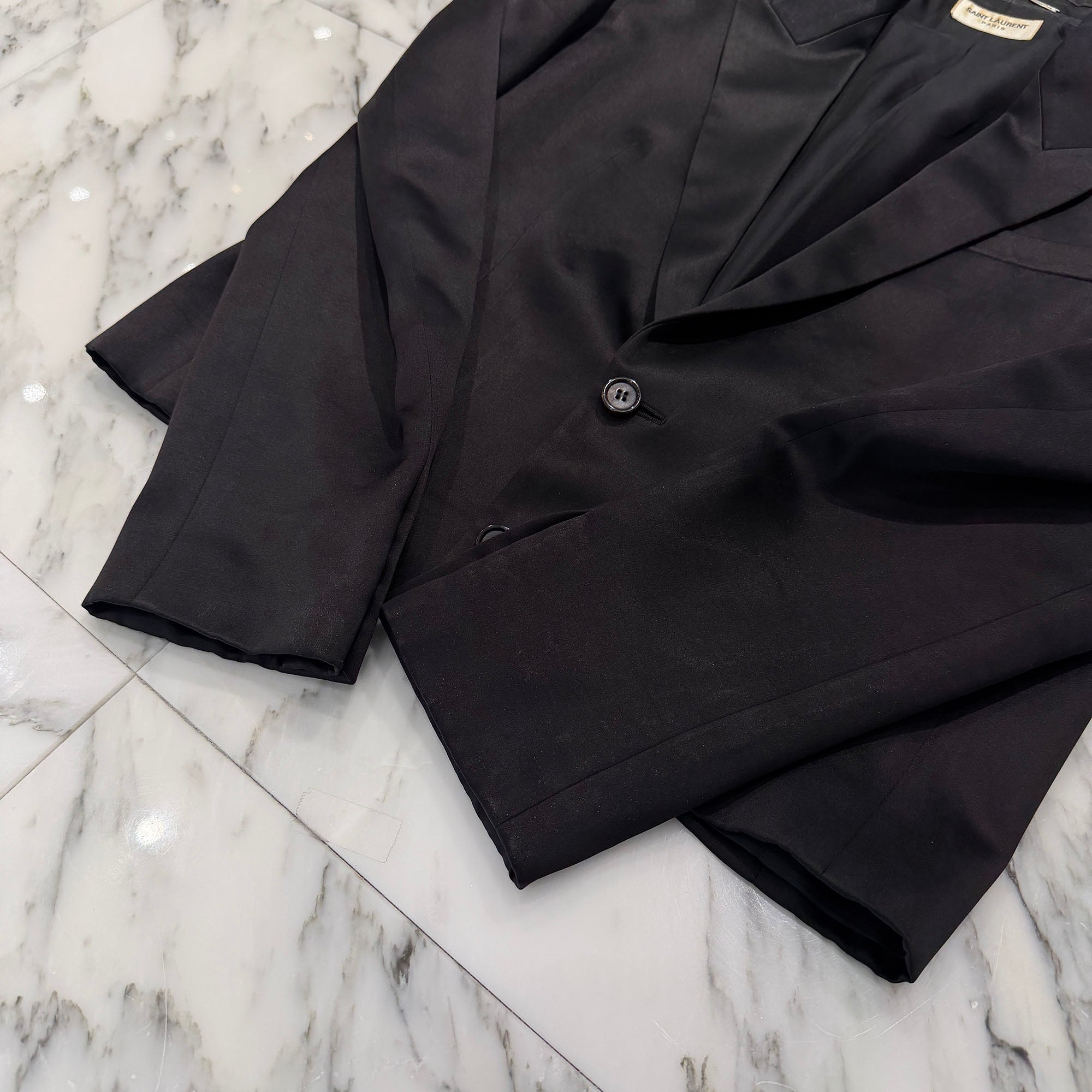 SAINT LAURENT PARIS 2022SS Peaked Lapel 2B Spencer Jacket 684931
