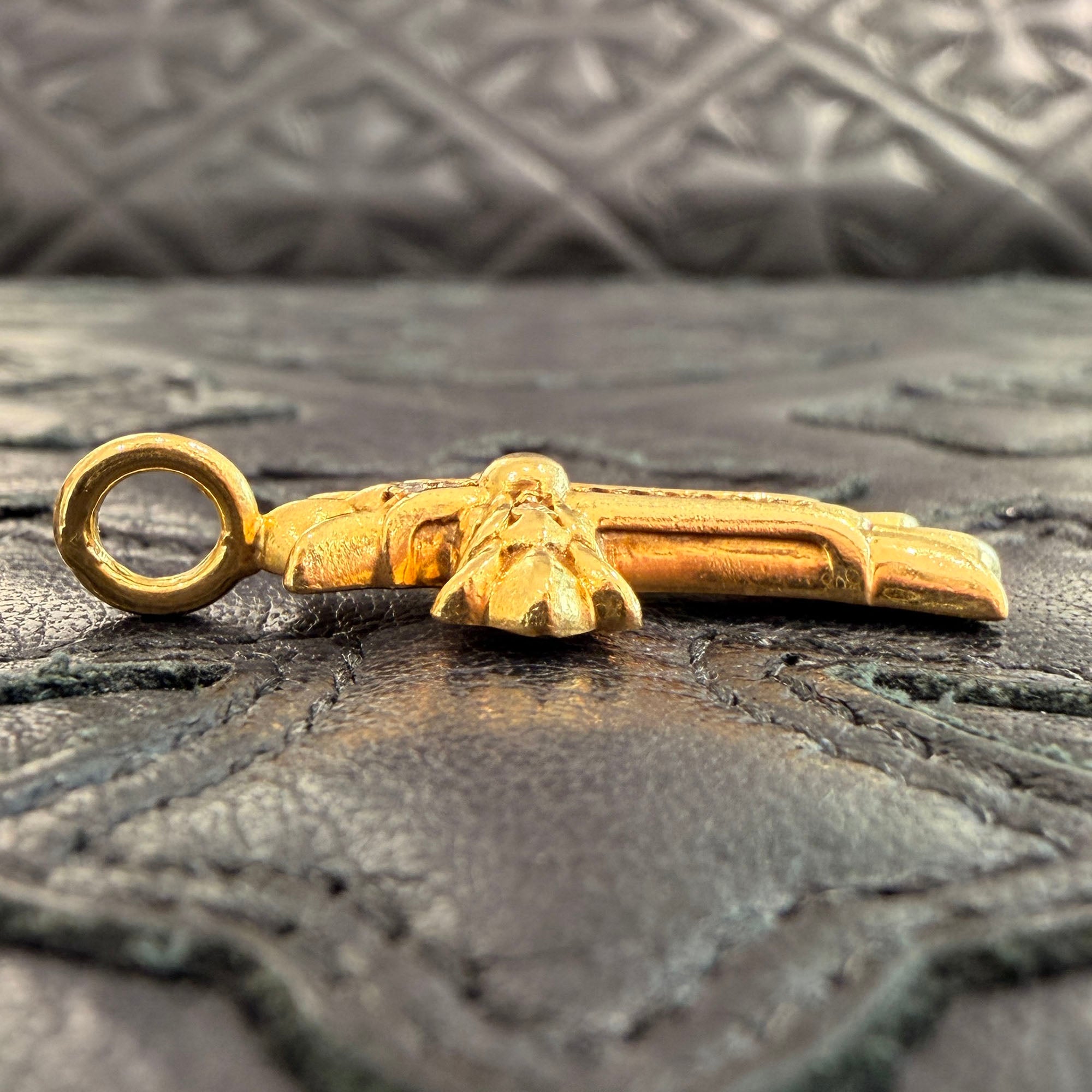 CHROME HEARTS 22K Double CH Cross Charm Pave Diamond Pendant Top クロムハーツ 22K ダブルCHクロス チャーム パヴェダイヤモンド ペンダントトップ