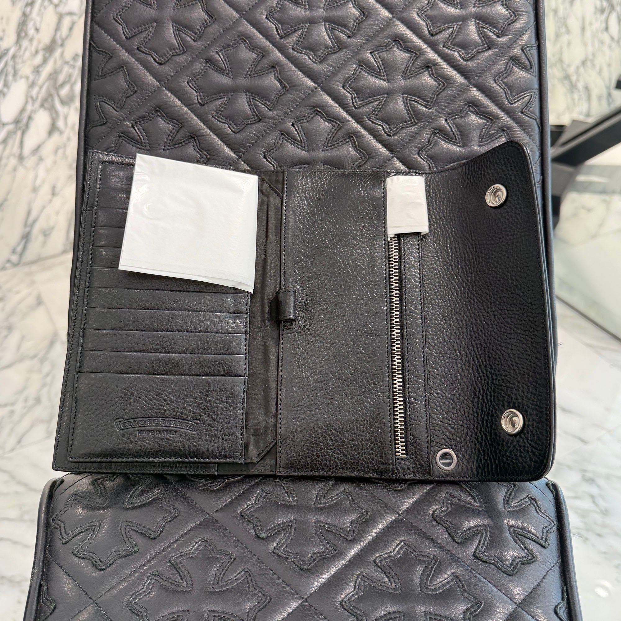 CHROME HEARTS Wave Cross Ball Wallet クロムハーツ ウェーブ クロスボール ウォレット