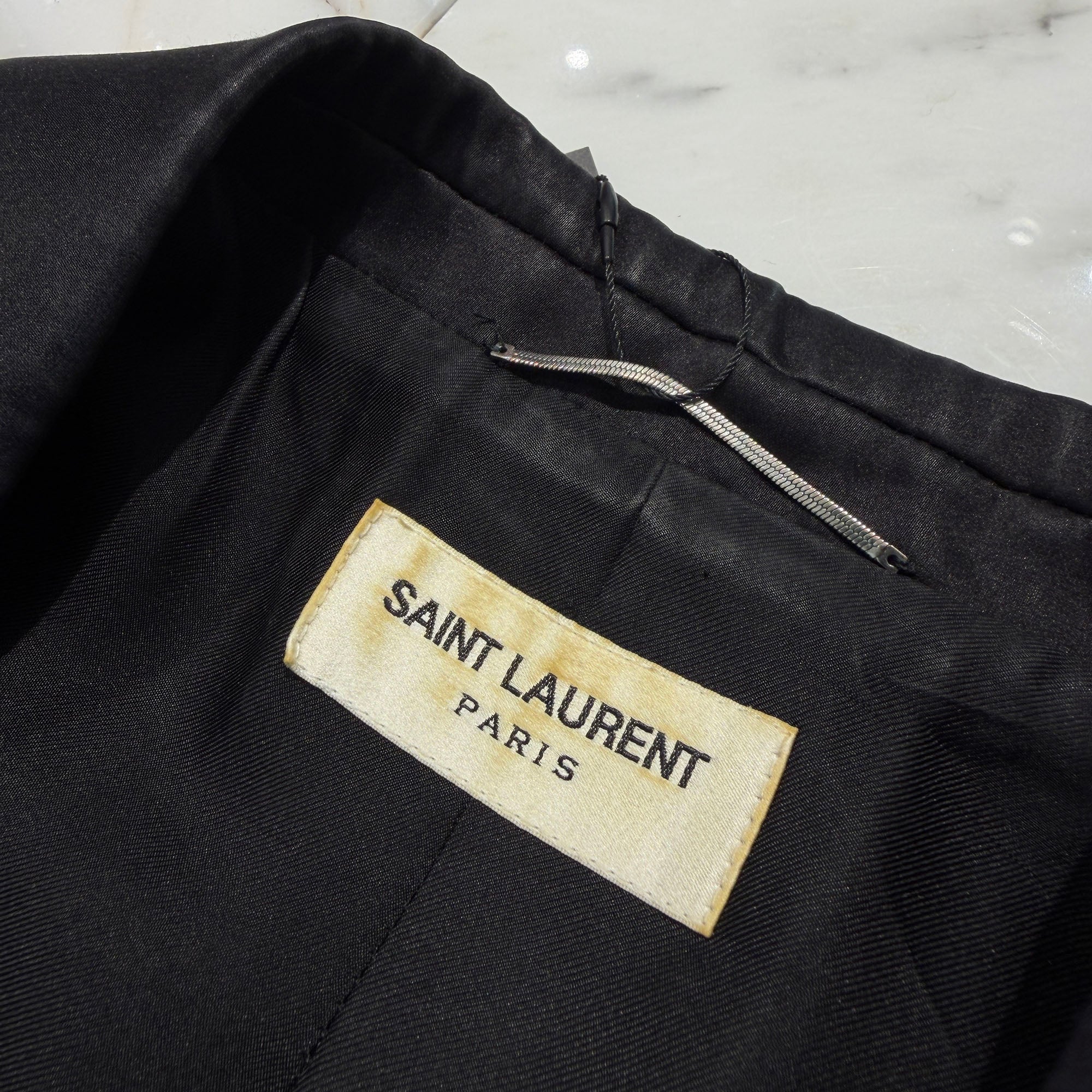 SAINT LAURENT PARIS 2022SS Peaked Lapel 2B Spencer Jacket 684931