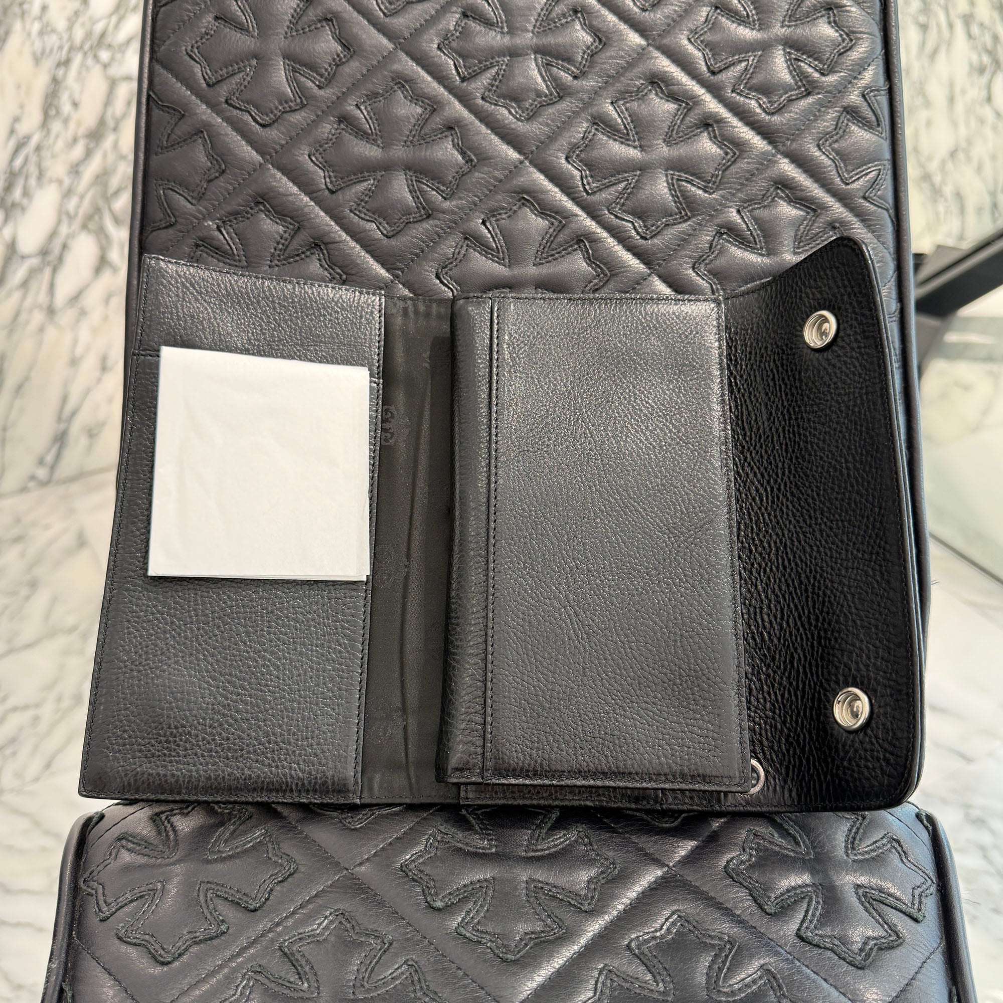 CHROME HEARTS Wave Cross Ball Wallet クロムハーツ ウェーブ クロスボール ウォレット