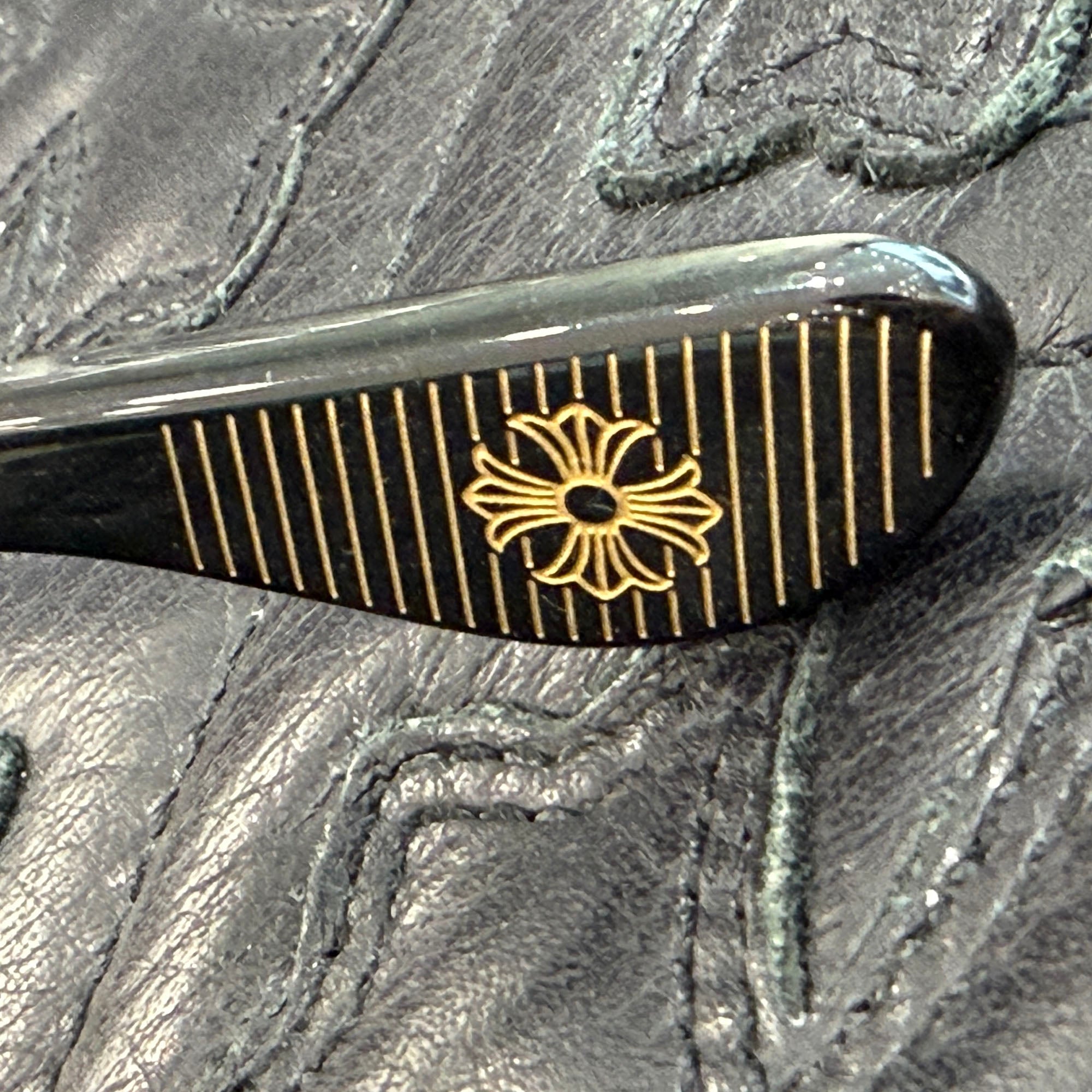 CHROME HEARTS BOX-OFFICER Sunglasses Emerald Dagger Size 55口20-140 クロムハーツ ボックスオフィサー サングラス エメラルドダガー サイズ55口20-140