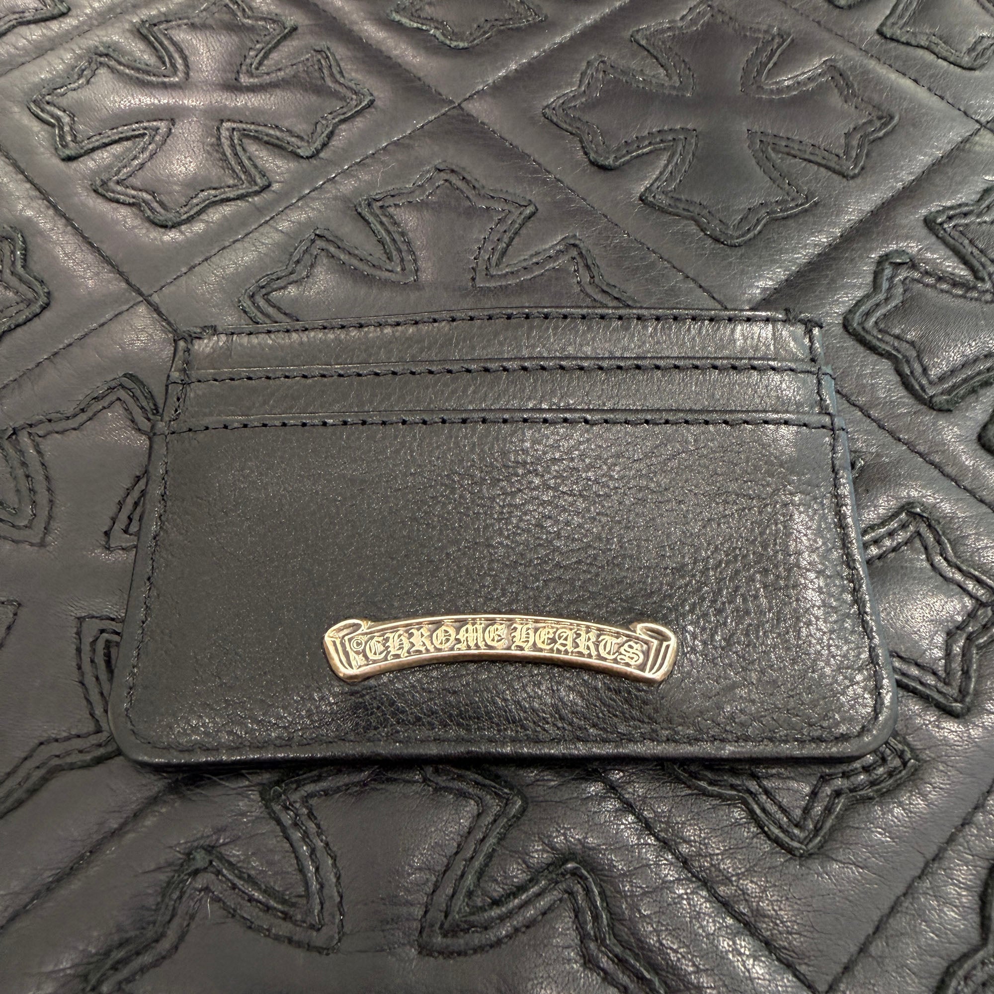 CHROME HEARTS Scroll Double Side Leather Card Case クロムハーツ スクロール ダブルサイド レザーカードケース