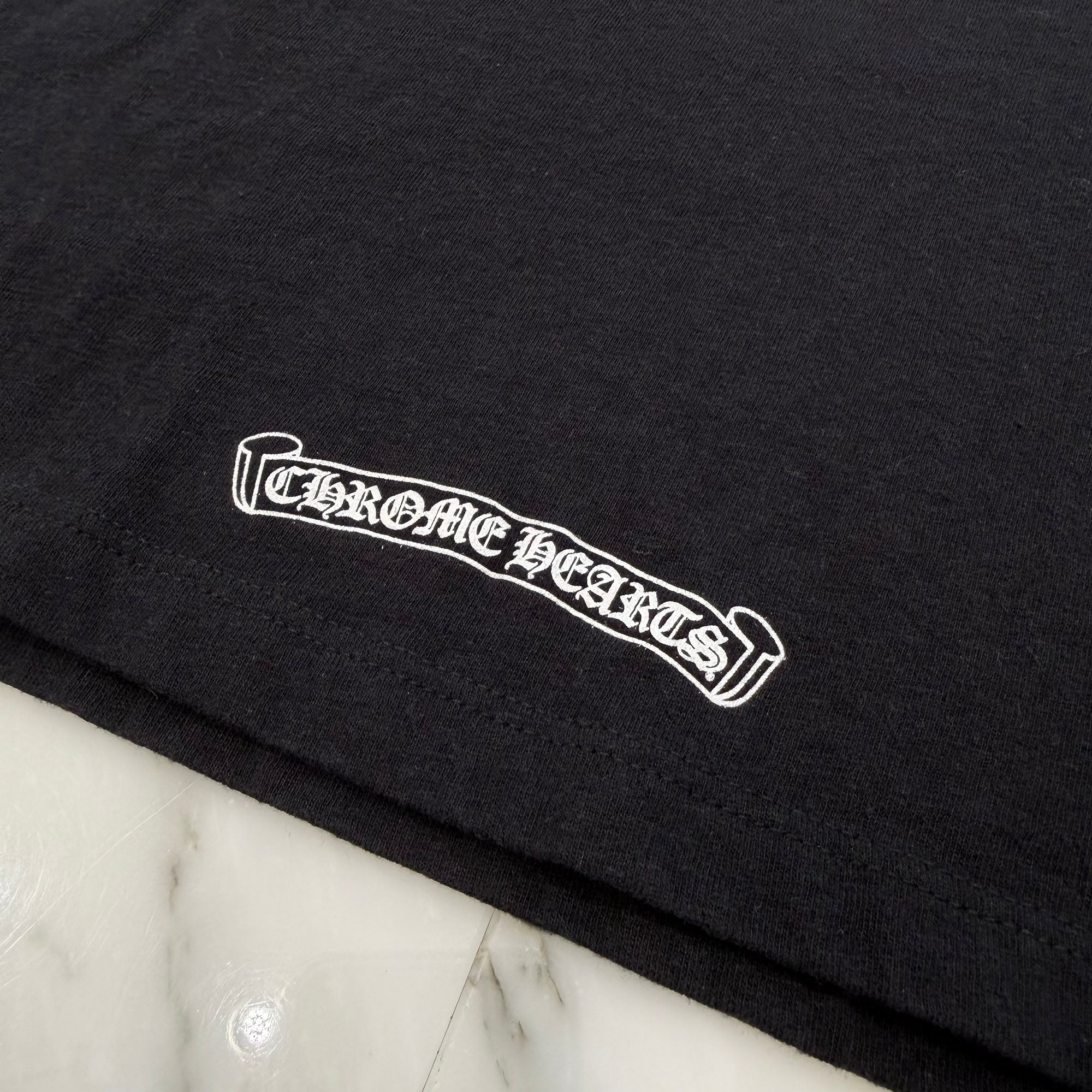 CHROME HEARTS Back Horseshoe Print Ringer Tee Size M クロムハーツ バックホースシュープリント リンガーTシャツ サイズM