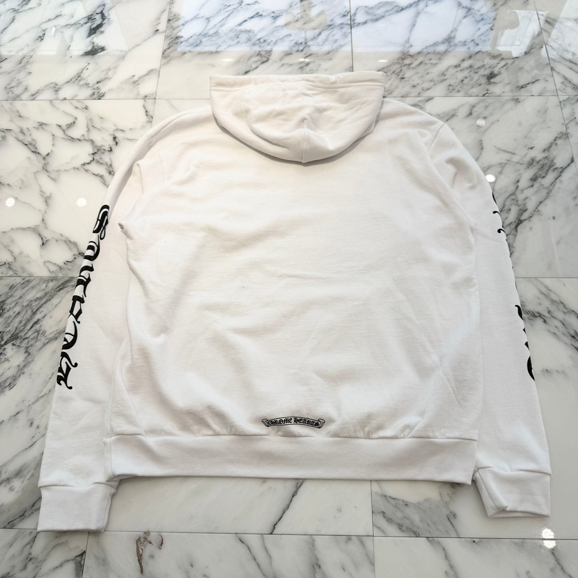 CHROME HEARTS Vertical Logo Pullover Hoodie Size M クロムハーツ ヴァーティカルロゴ プルオーバーフーディー サイズM