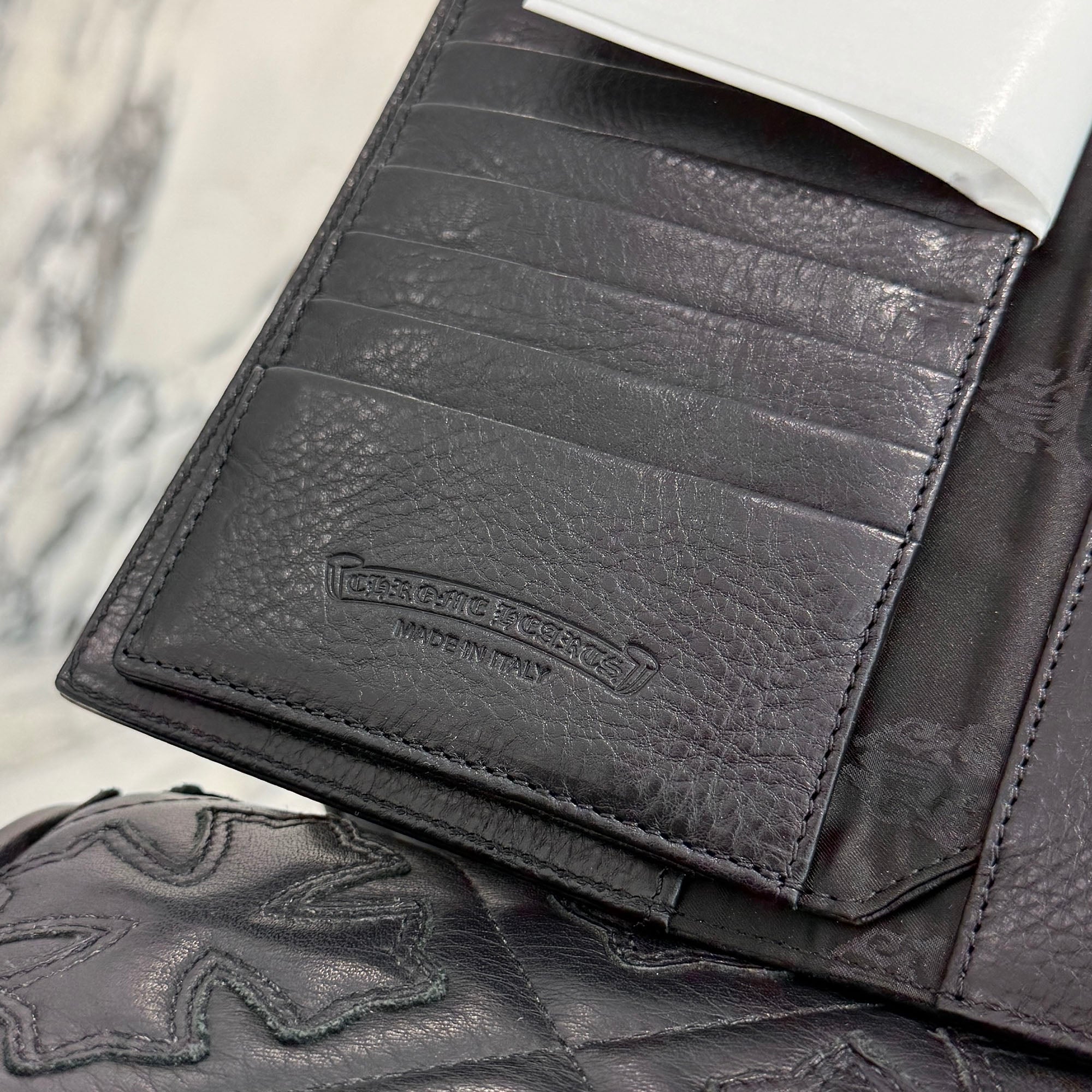 CHROME HEARTS Wave Cross Ball Wallet クロムハーツ ウェーブ クロスボール ウォレット