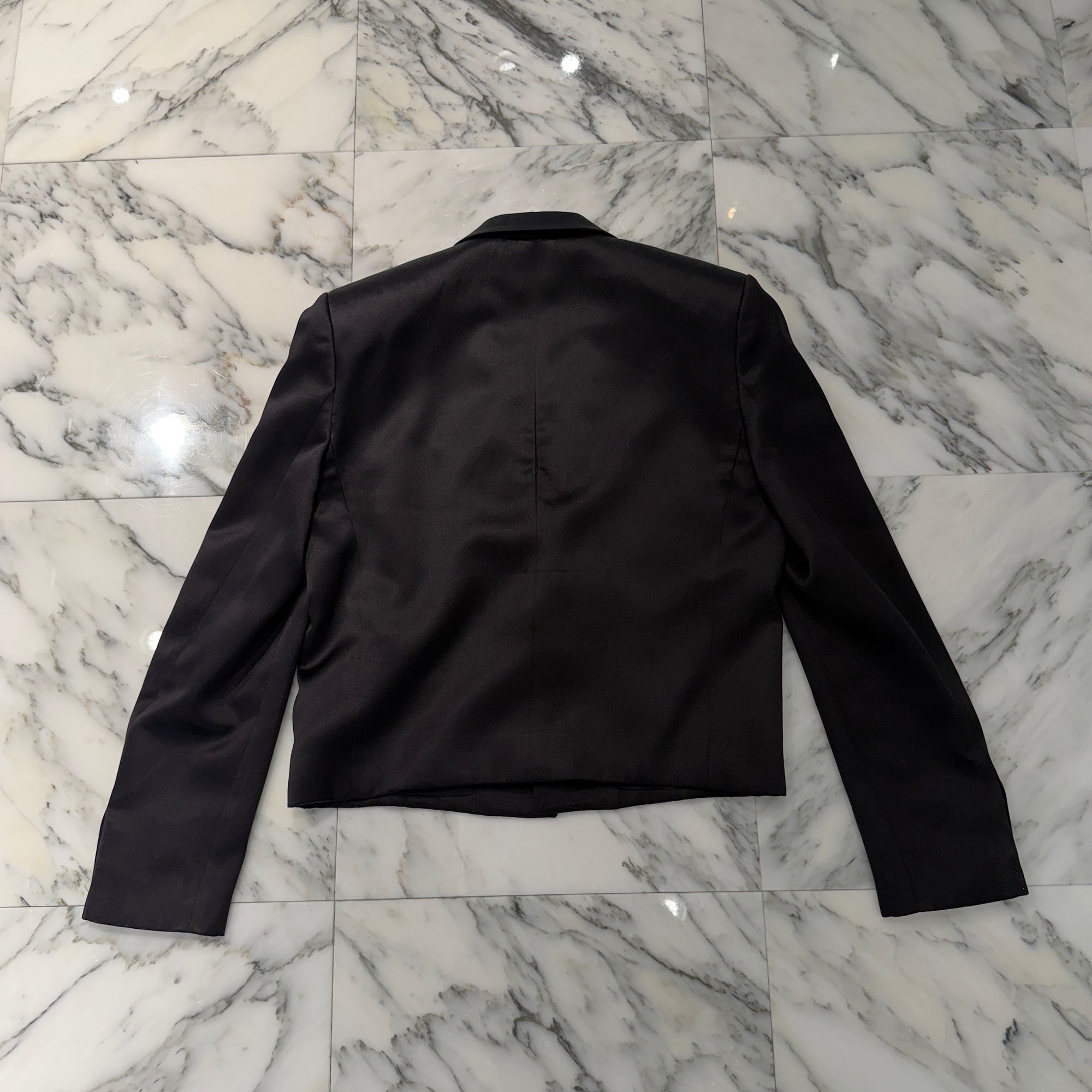 SAINT LAURENT PARIS 2022SS Peaked Lapel 2B Spencer Jacket 684931 Y2E71 Size 50 サンローランパリ ピークドラペル 2B スペンサージャケット サイズ50