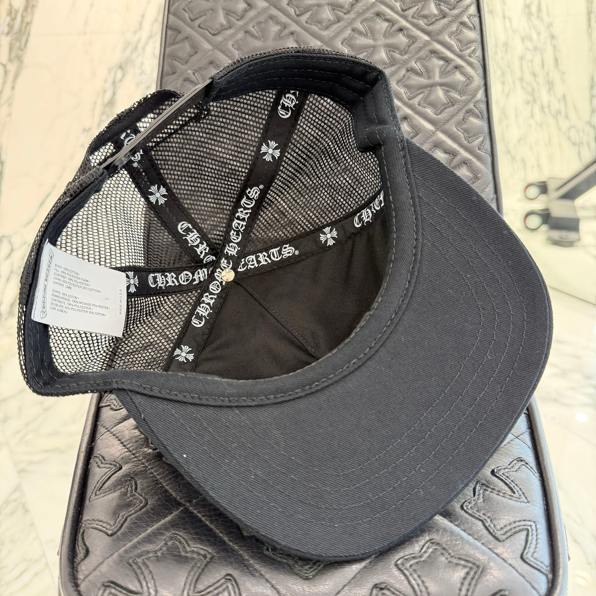 CHROME HEARTS Triple Cross Patch Trucker Cap Size ONE SIZE (51-61) クロムハーツ トリプルクロスパッチ トラッカーキャップ サイズONE SIZE (51-61)