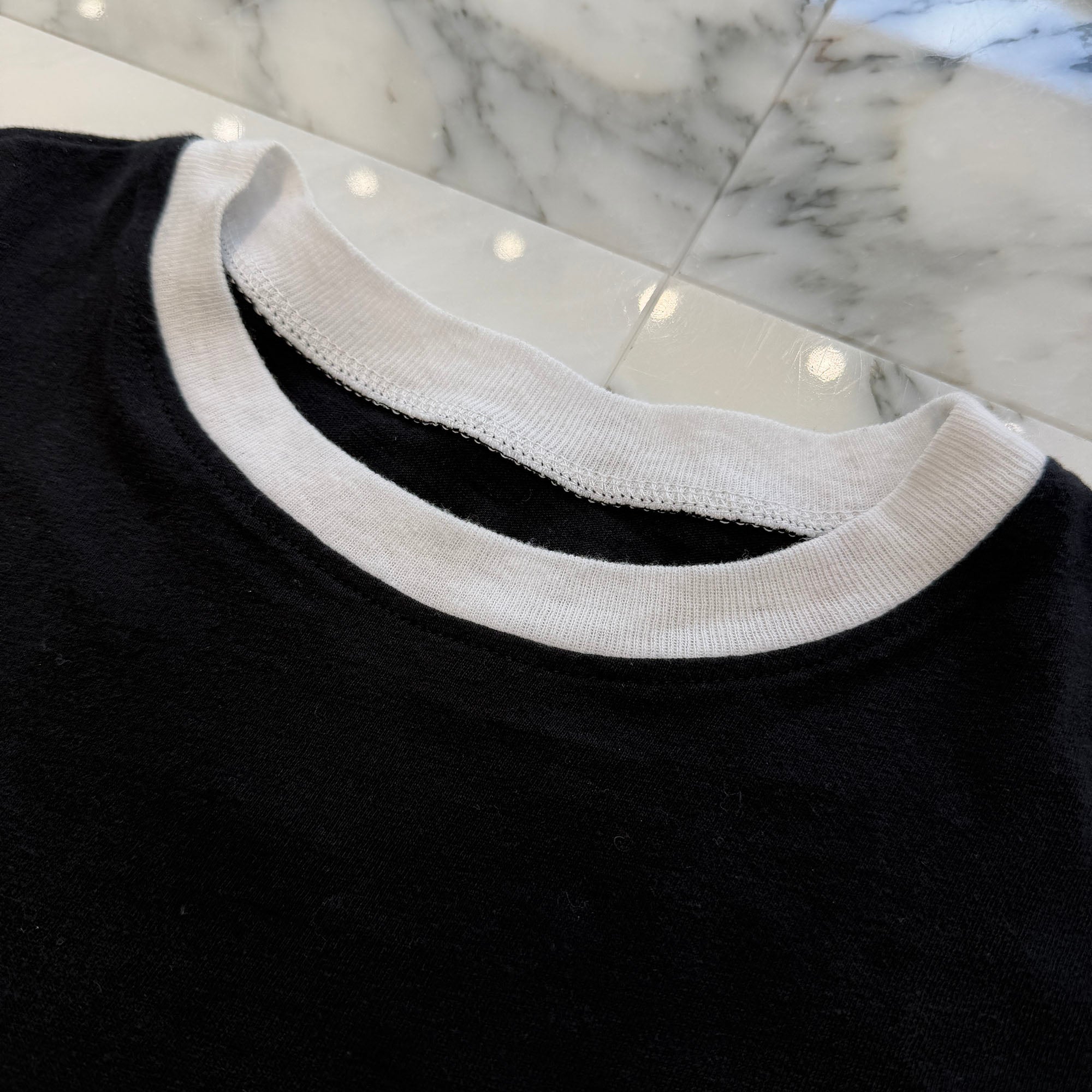 CHROME HEARTS Back Horseshoe Print Ringer Tee Size S クロムハーツ バックホースシュープリント リンガーTシャツ サイズS