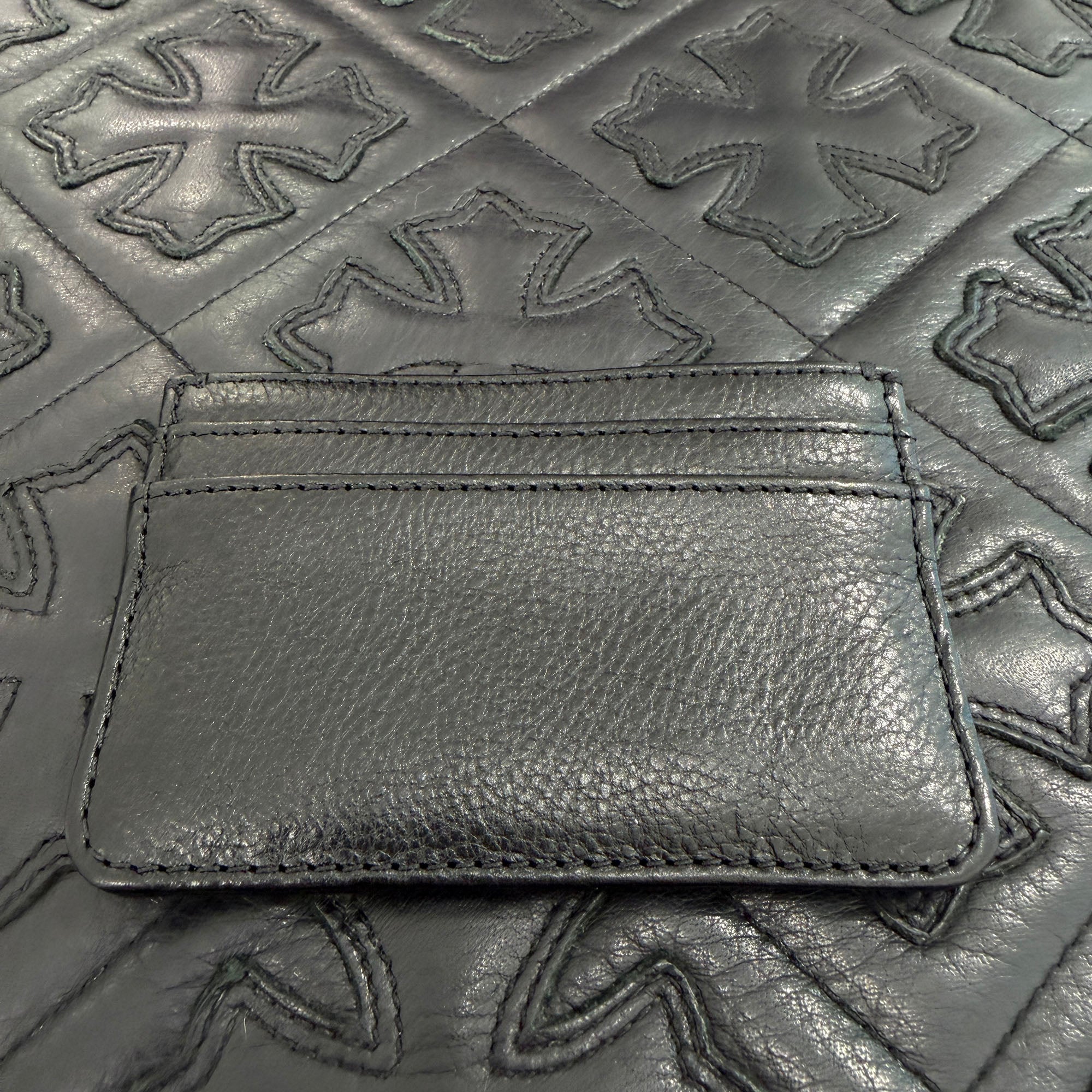 CHROME HEARTS Scroll Double Side Leather Card Case クロムハーツ スクロール ダブルサイド レザーカードケース