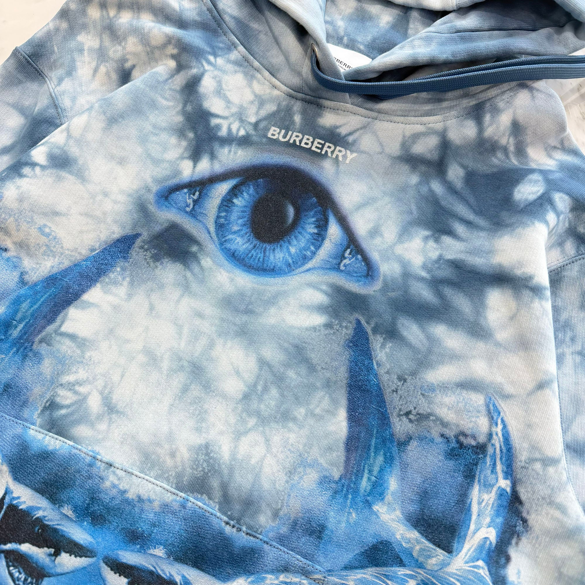 BURBERRY 2021SS Shark Logo Tie Dye Pullover Hoodie 8040782 Size S バーバリー シャークロゴ タイダイプルオーバーフーディー サイズS