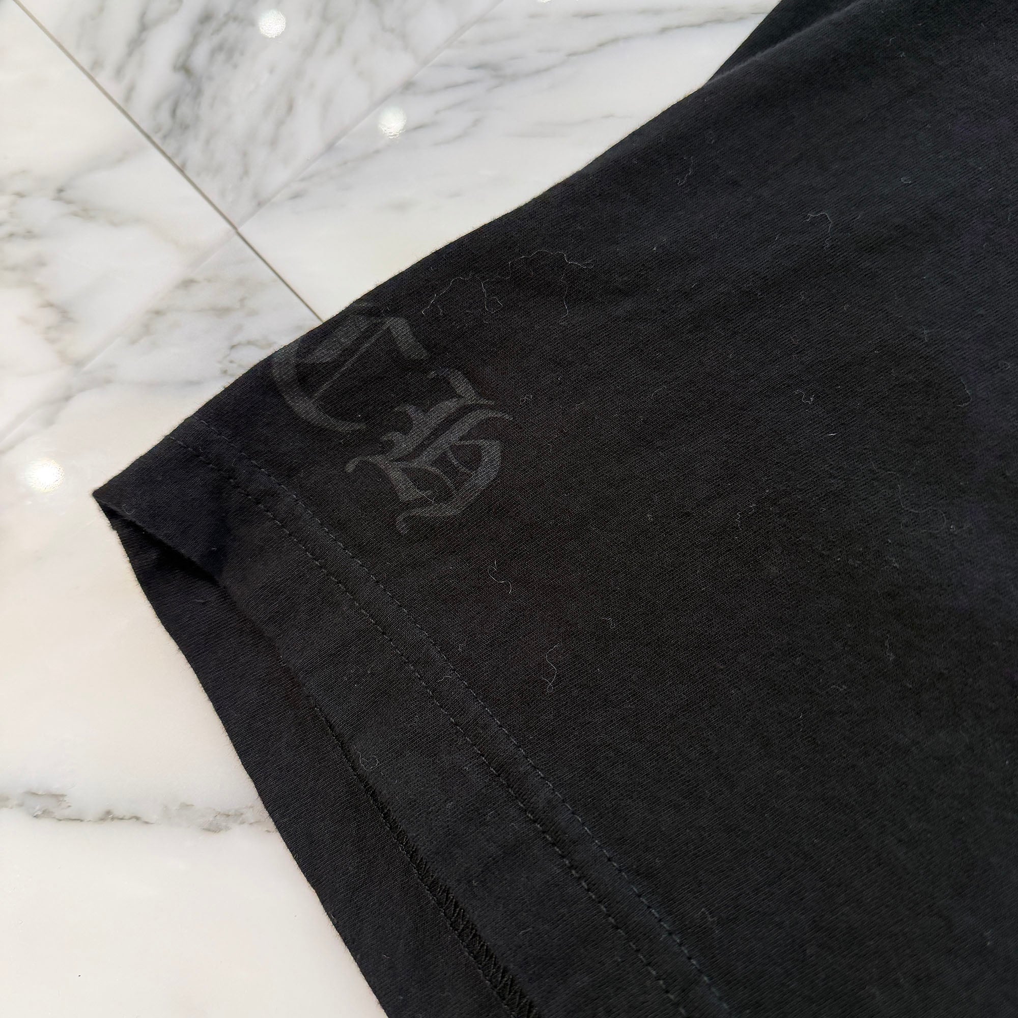 CHROME HEARTS Old English Yellow Neck Logo Short Sleeve Tee Size M クロムハーツ オールドイングリッシュ イエローネックロゴ ショートスリーブ Tシャツ サイズM