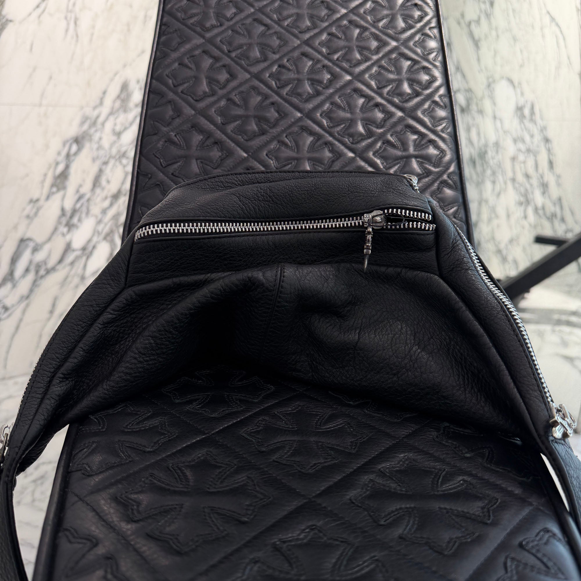 CHROME HEARTS 1 SNAT PACK LEATHER WAIST BAG クロムハーツ 1スナットパック レザー ウェストバッグ