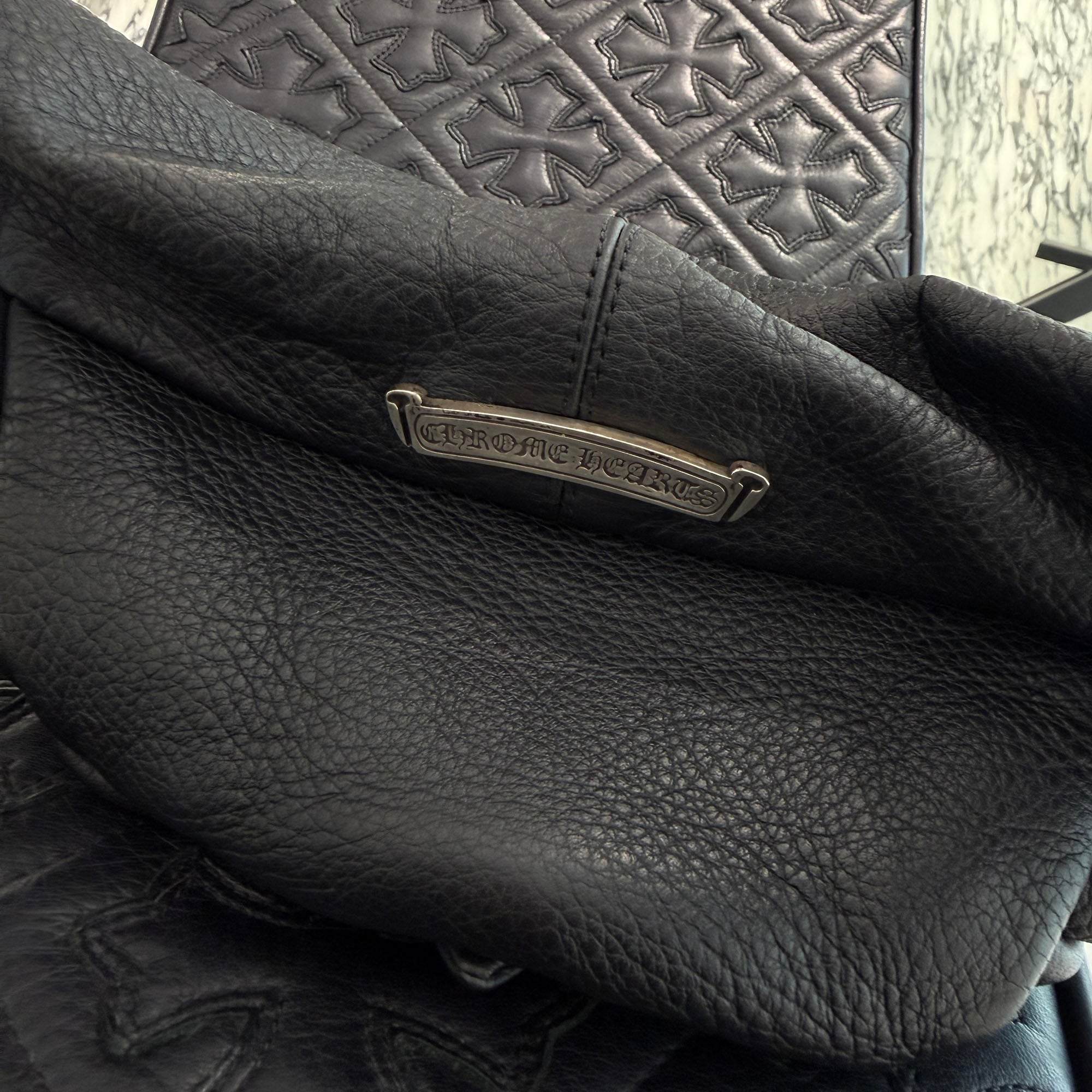 CHROME HEARTS 1 SNAT PACK LEATHER WAIST BAG クロムハーツ 1スナットパック レザー ウェストバッグ