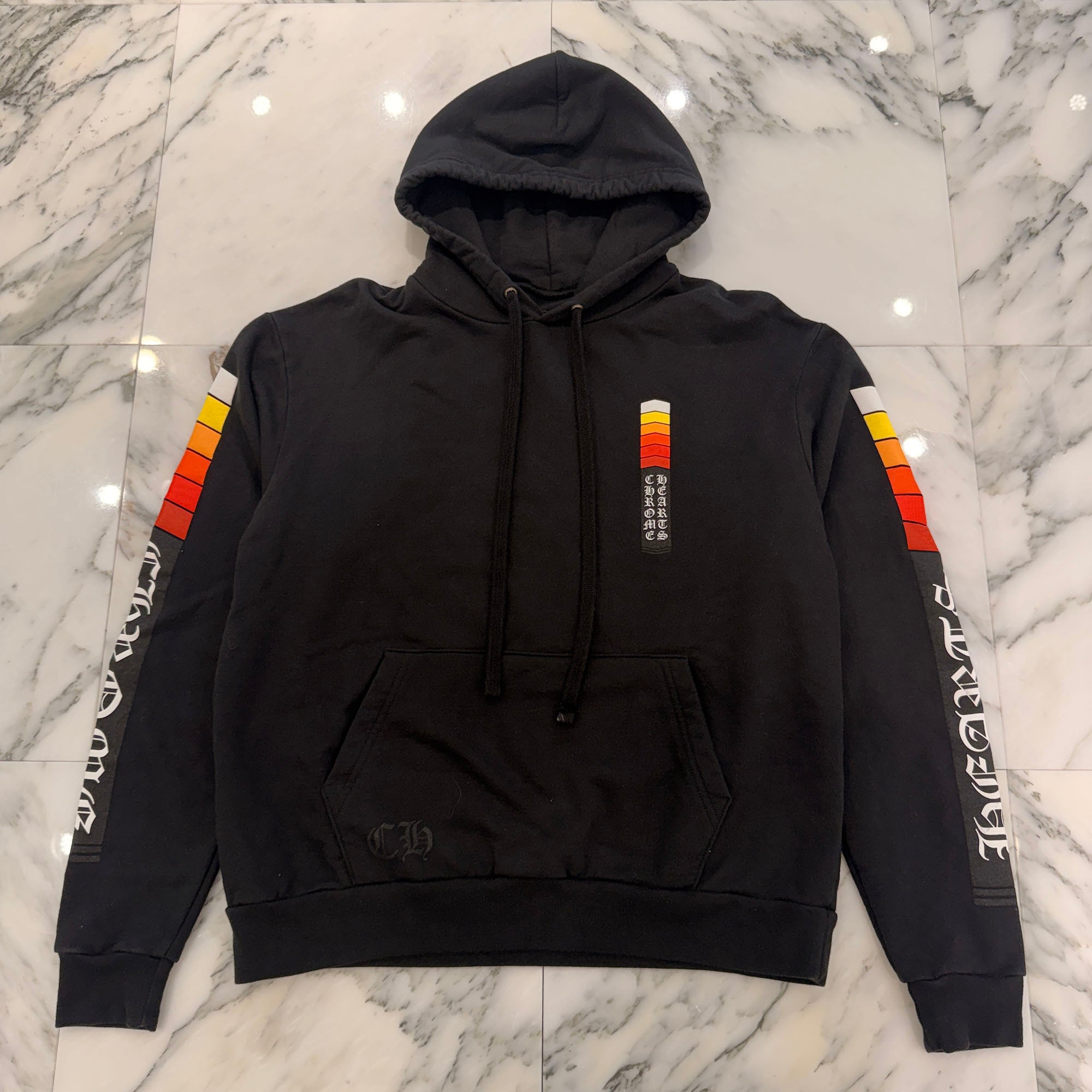 CHROME HEARTS Neon Bar Logo Pullover Hoodie Size XS クロムハーツ ネオンバーロゴ プルオーバーフーディー サイズXS