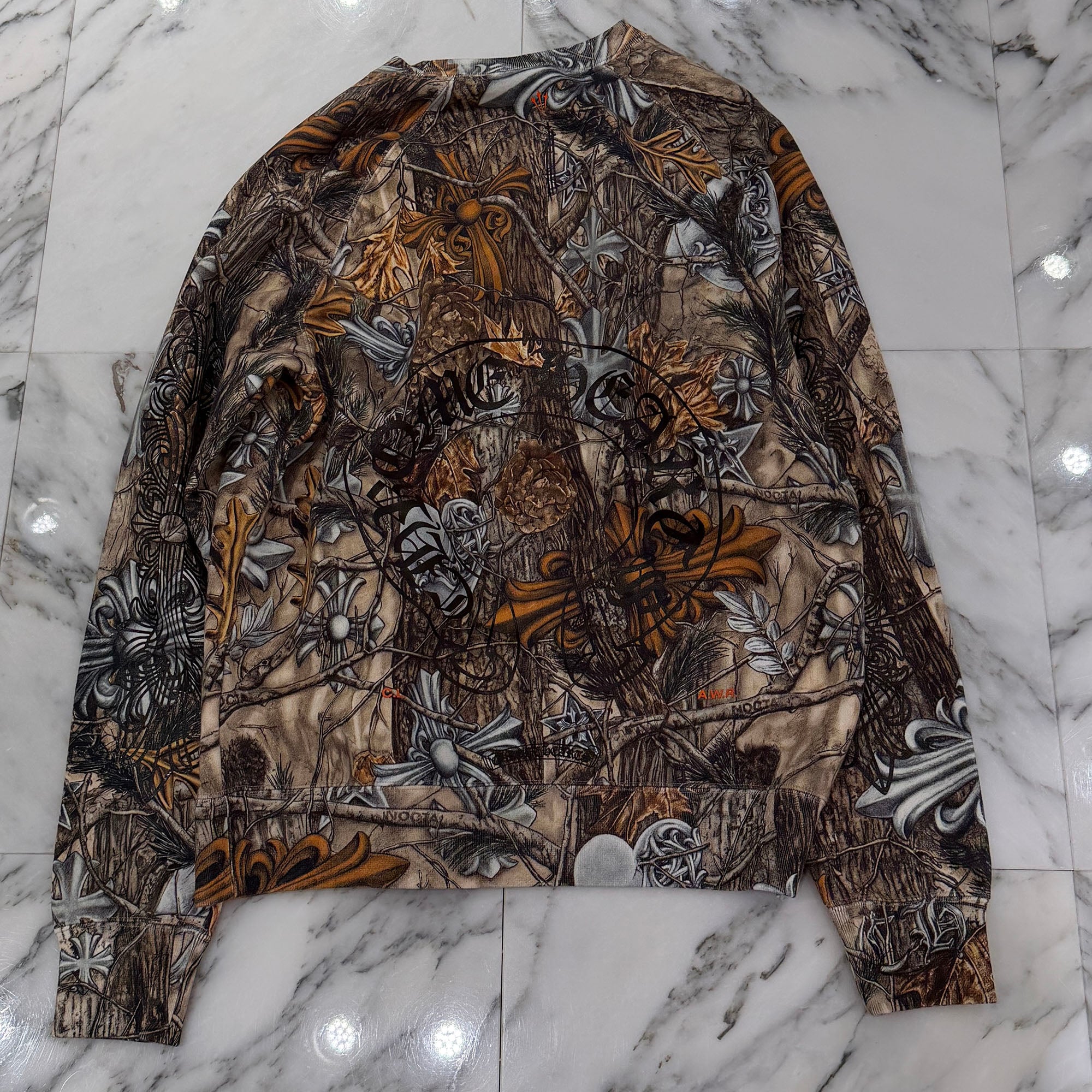 CHROME HEARTS × NIKE × Drake NOCTA 2026SS Camo Neck Logo Crewneck Sweatshirt Size L クロムハーツ×ナイキ×ドレイク ノクタ カモネックロゴクルーネックスウェットシャツ サイズL