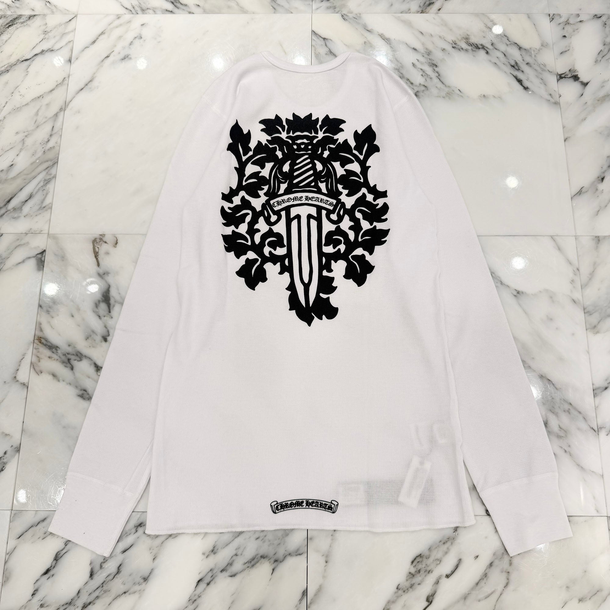 CHROME HEARTS 2025SS Vine Dagger Print Thermal Long Sleeve Tee