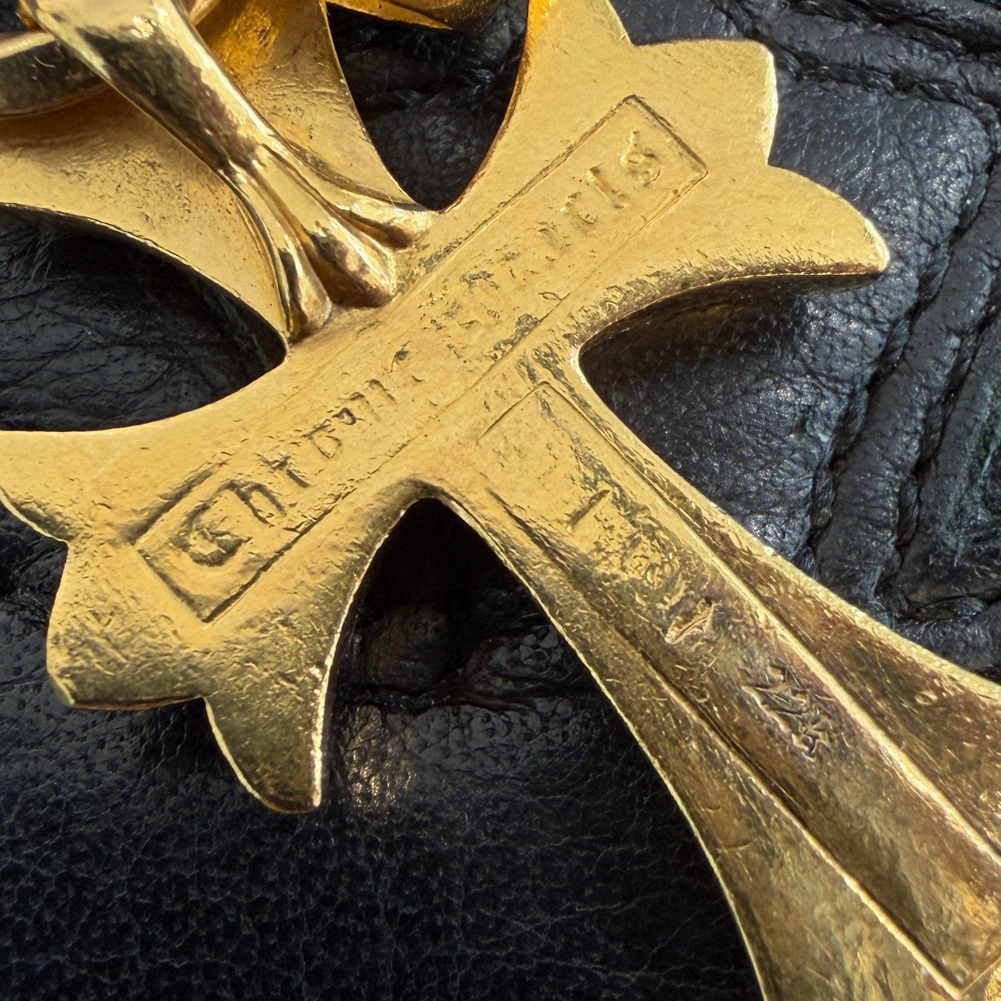 CHROME HEARTS 22K Small CH Cross Pave Diamond With Bail Pendent Top クロムハーツ 22K スモール CHクロス パヴェダイヤモンド ウィズ ベイル ペンダントトップ
