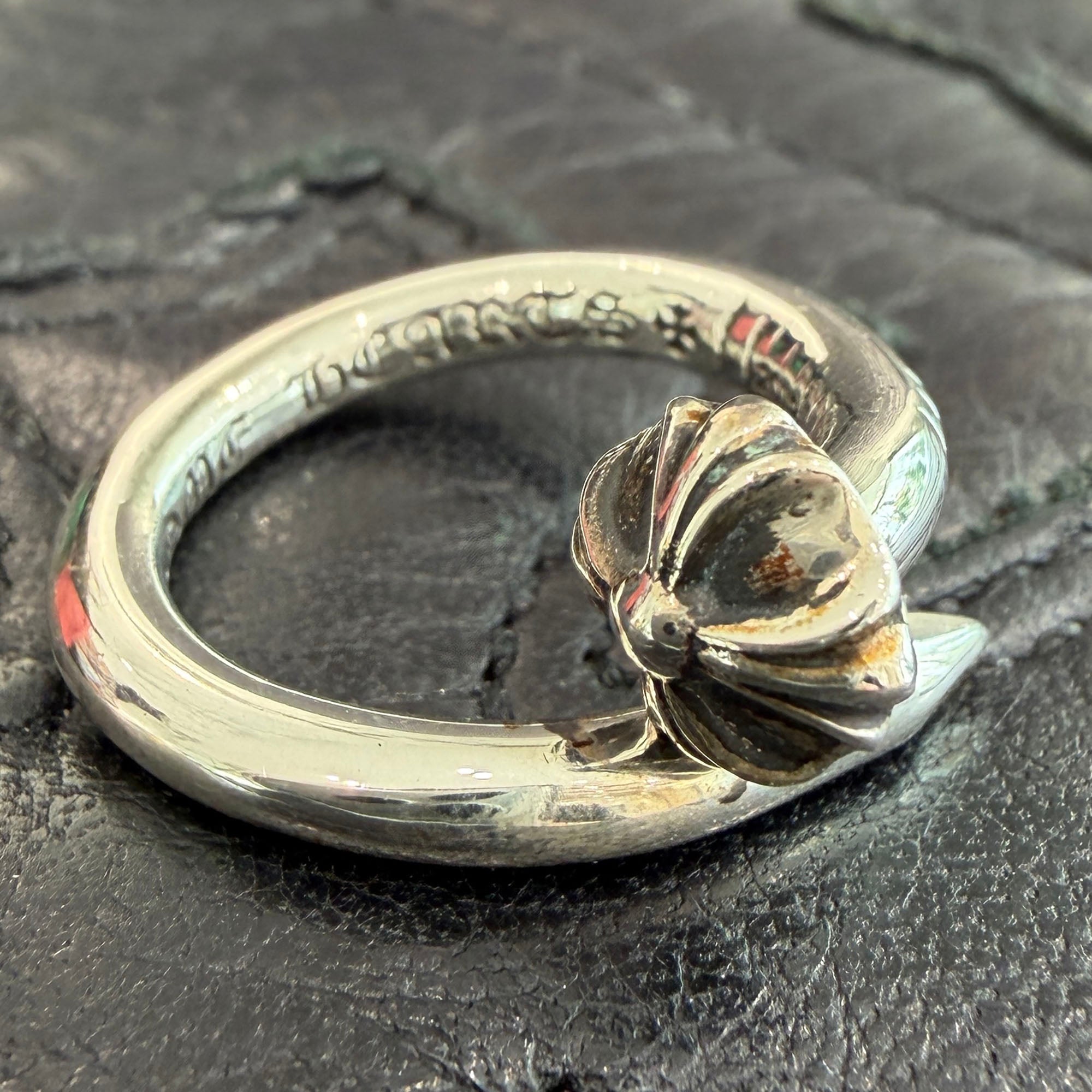 CHROME HEARTS Nail Flat Ring Size 6号 クロムハーツ ネイル フラット リング サイズ6号