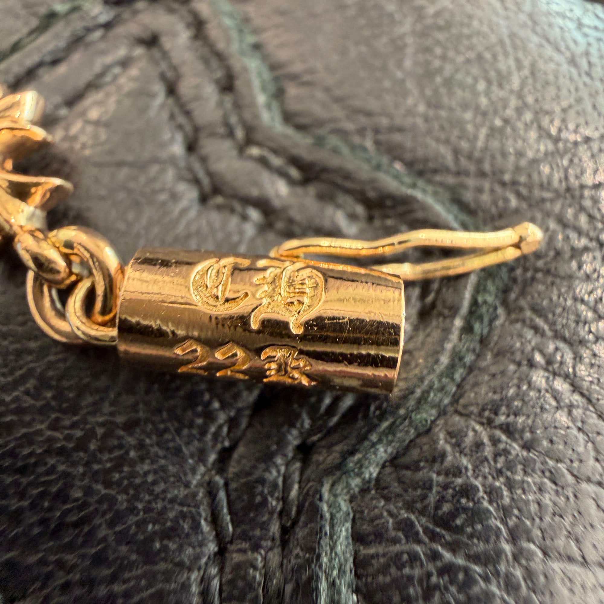 CHROME HEARTS 22K Tiny E CH Plus Bracelet Diamond 12 LINK クロムハーツ 22K タイニーE ダイヤモンド CHプラス ブレスレット 12リンク