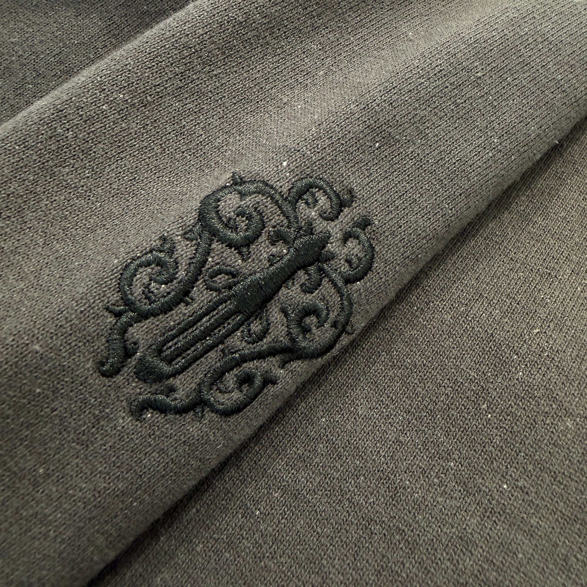CHROME HEARTS Y NOT Vertical Logo Embroidery Sweat Shirts Size L クロムハーツ ワイノット ヴァーティカルロゴ 刺繍 スウェットシャツ サイズL