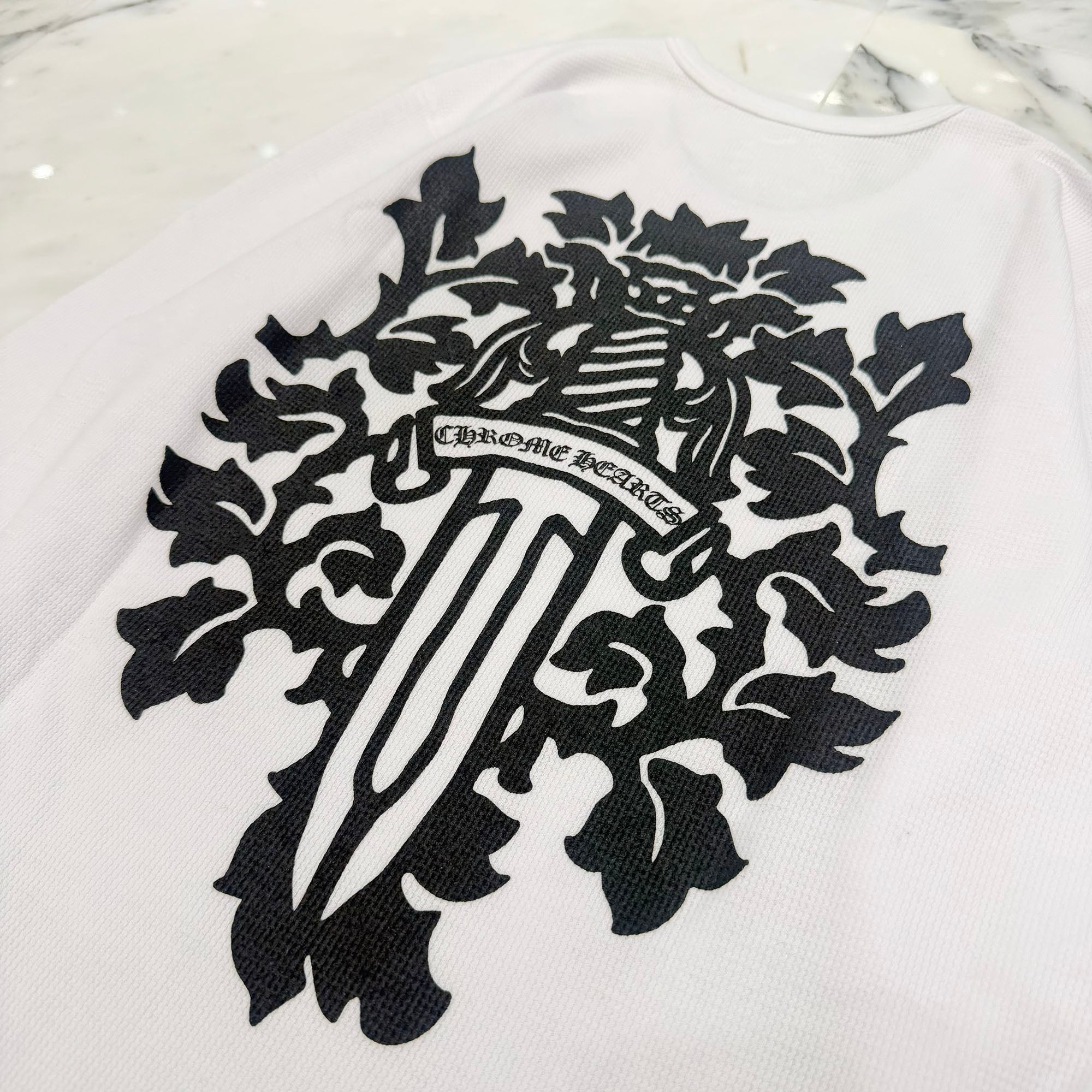CHROME HEARTS 2025SS Vine Dagger Print Thermal Long Sleeve Tee Size L クロムハーツ ヴァインダガー プリント サーマル ロングスリーグ Tシャツ サイズL