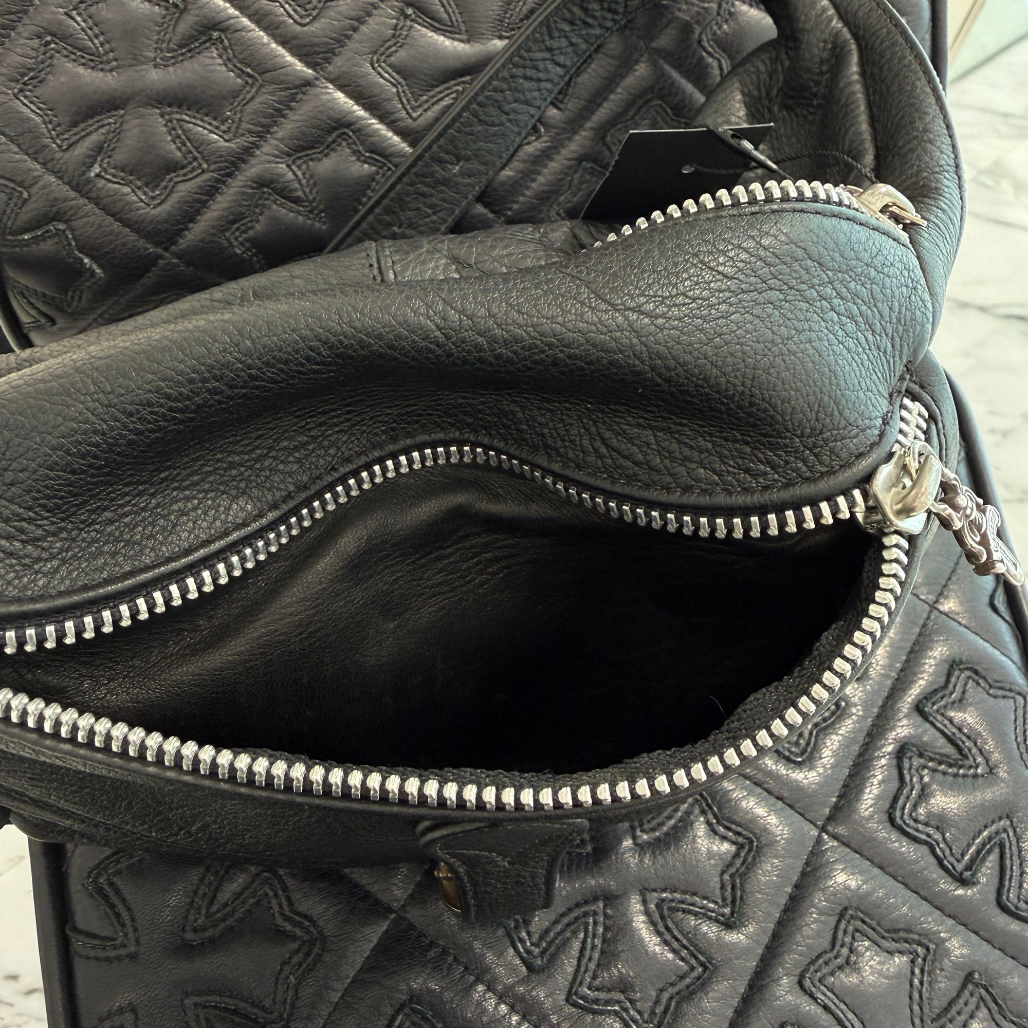 CHROME HEARTS 1 SNAT PACK LEATHER WAIST BAG クロムハーツ 1スナットパック レザー ウェストバッグ