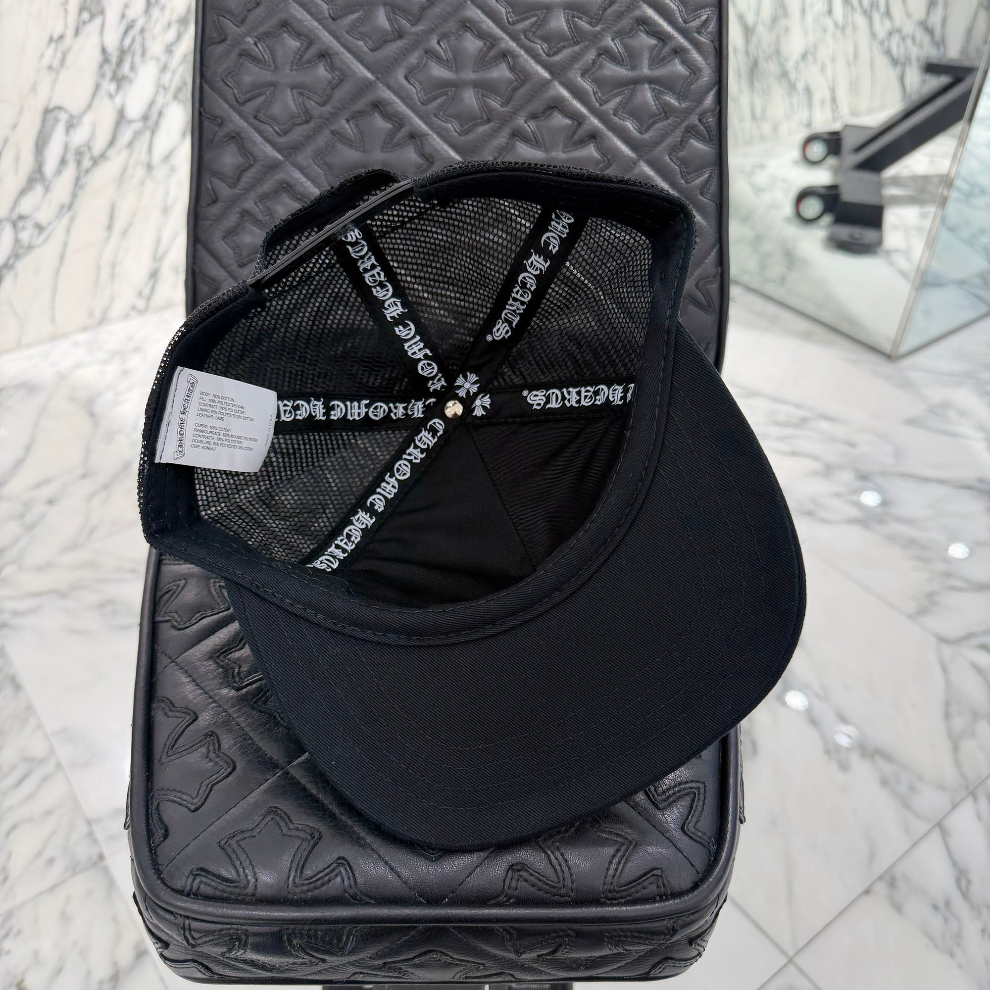CHROME HEARTS Triple Cross Patch Trucker Cap Size ONE SIZE (51-61