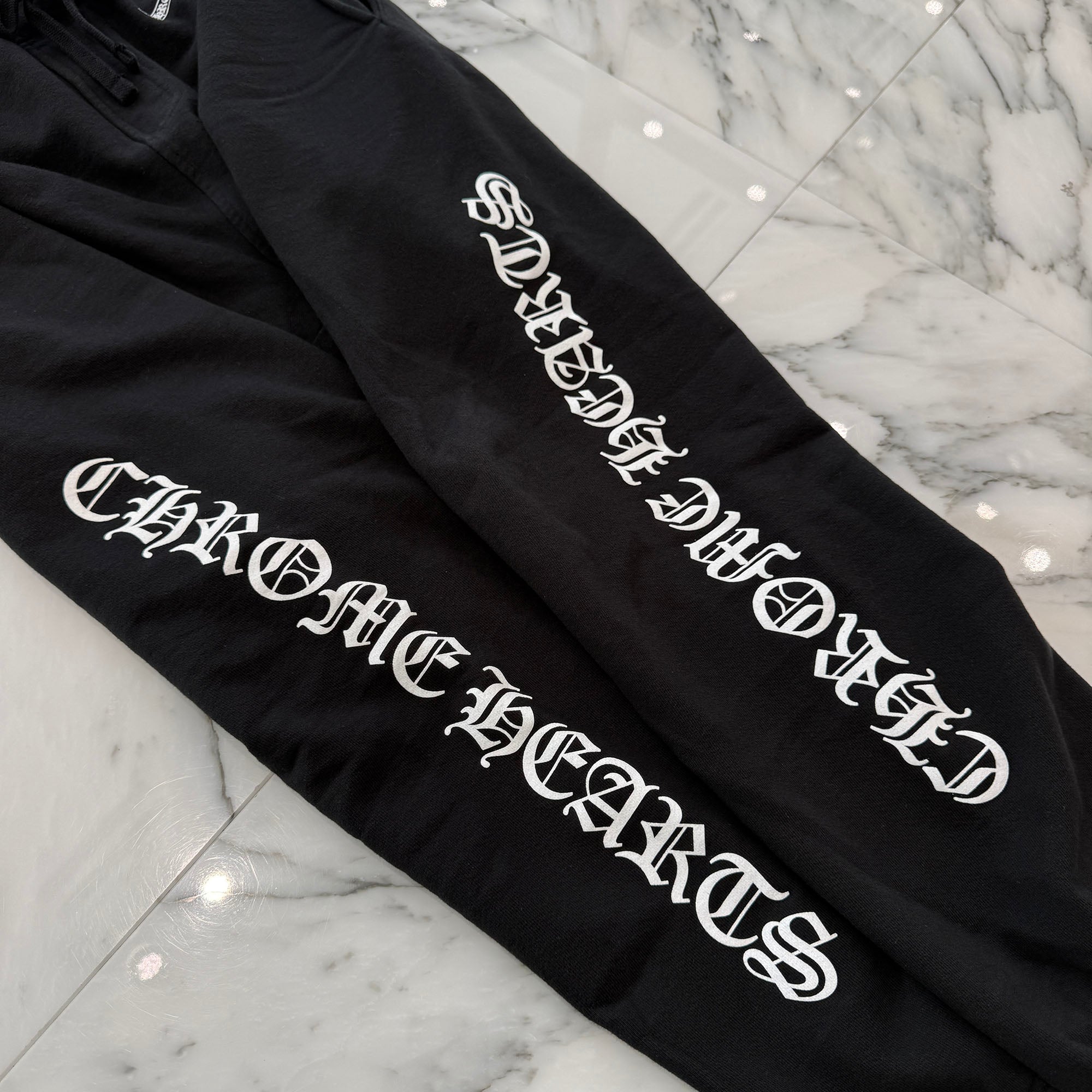 CHROME HEARTS Scroll Side Logo Sweat Long Pants Size S クロムハーツ ホースシュー サイドロゴ スウェットロングパンツ サイズS