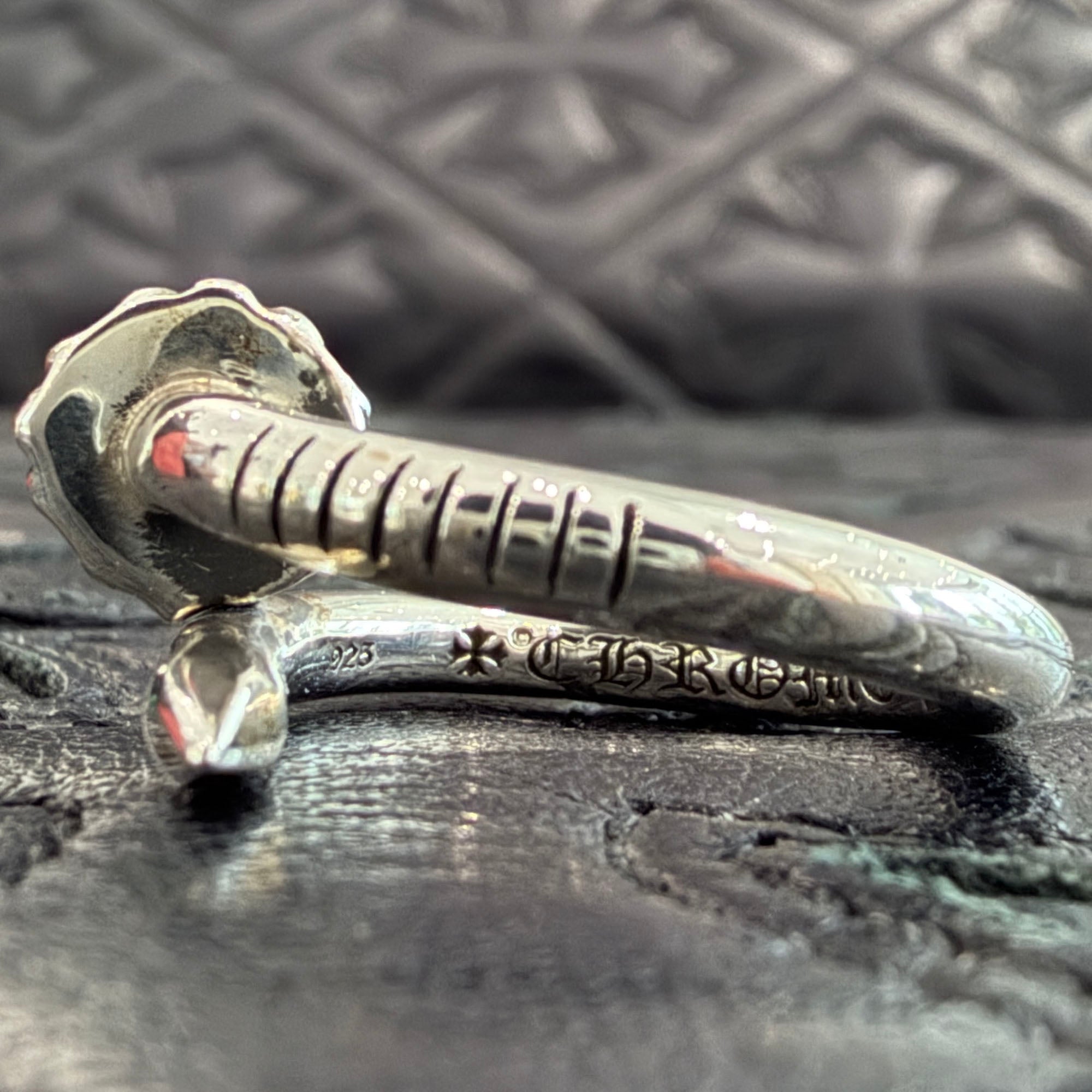 CHROME HEARTS Nail Flat Ring Size 6号 クロムハーツ ネイル フラット リング サイズ6号