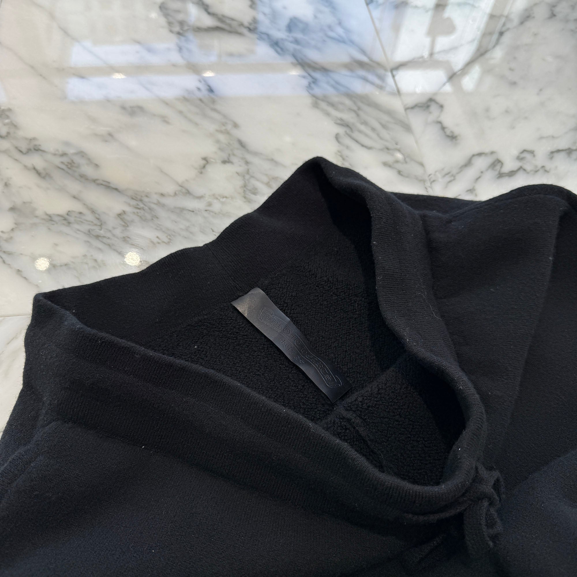 CHROME HEARTS Y NOT Floral Cross Embroidery Cashmere Knit Long