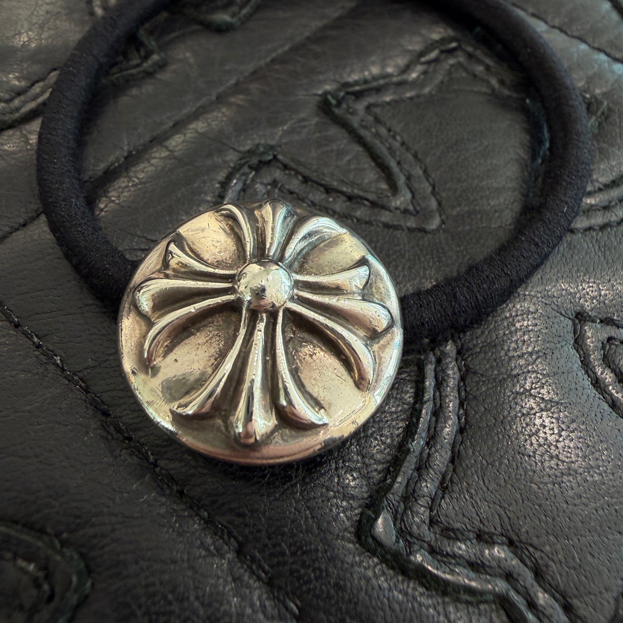 CHROME HEARTS クロムハーツ HAIRBAND クロスボールボタンヘアゴム