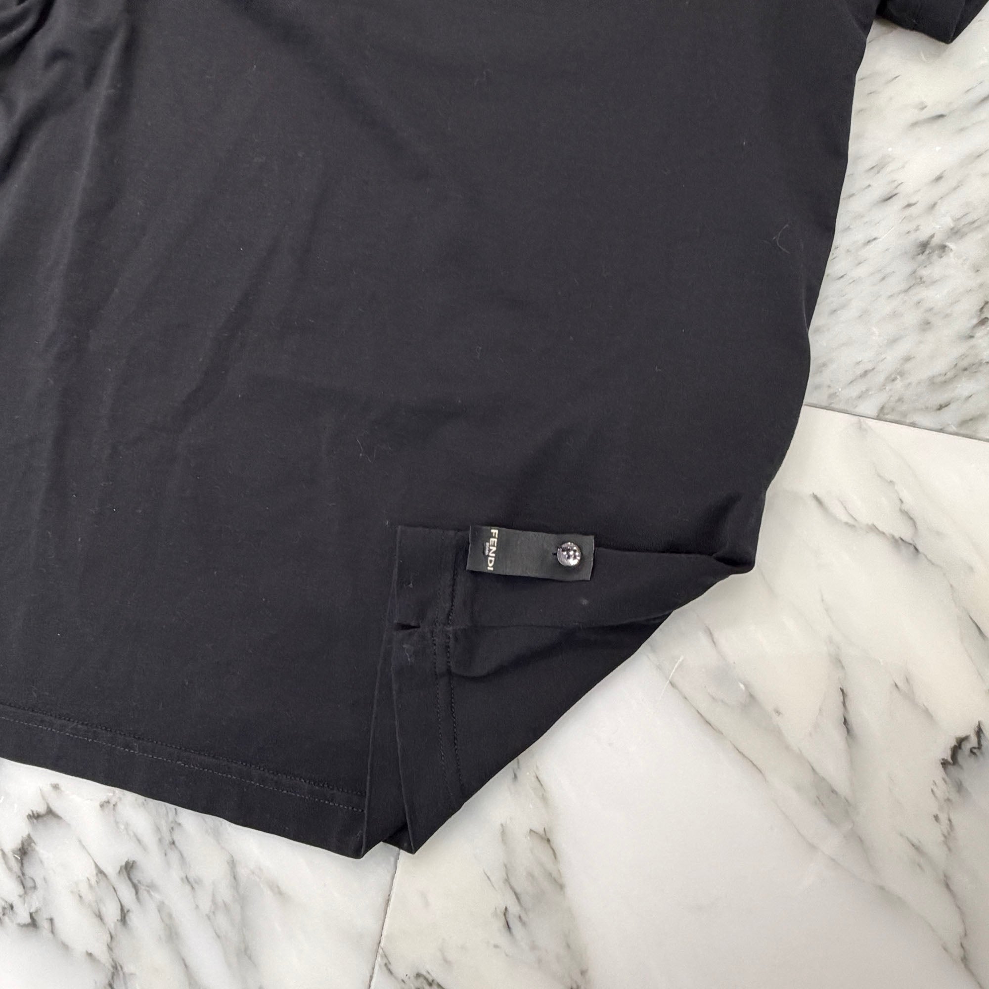 FENDI 2020SS Bag Bugs Monster Eye Tee FY0722 94T Size 46 フェンディ バグバグス モンスターアイ Tシャツ サイズ46