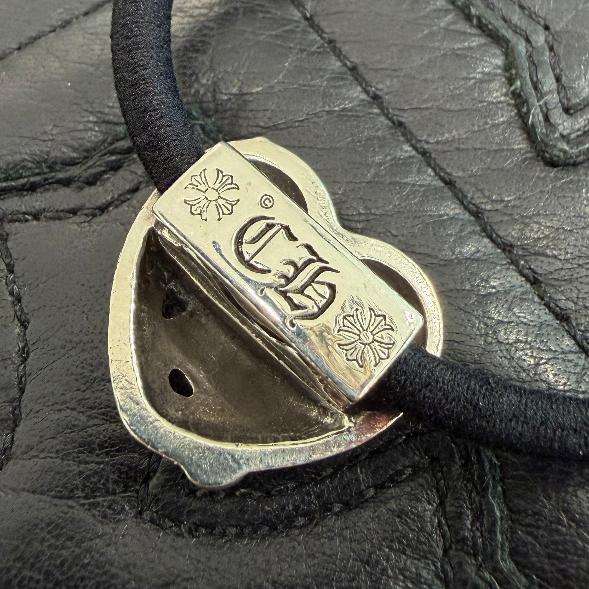 CHROME HEARTS VINY HEART HAIR BAND クロムハーツ ヴィニーハート ヘアバンド