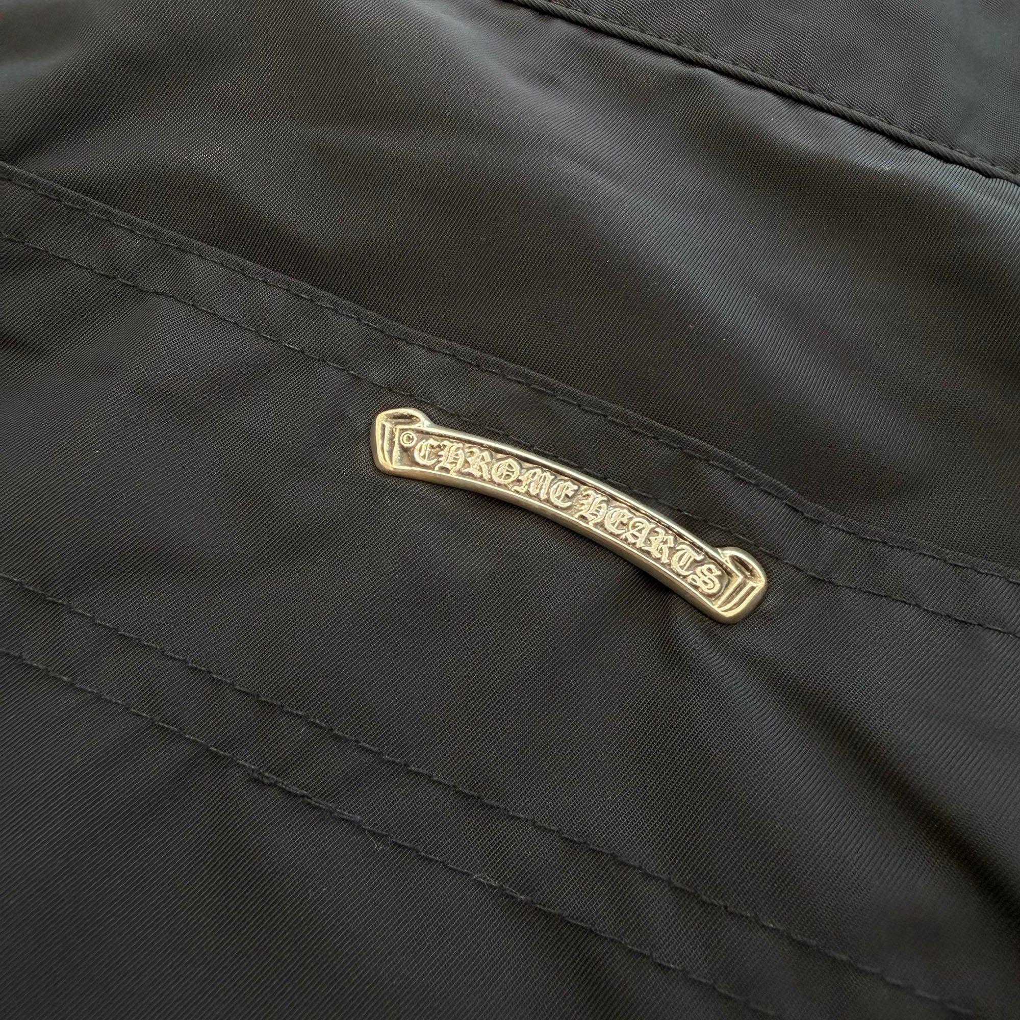 CHROME HEARTS Carpenter Double Knee Leather Cross Patch Nylon
