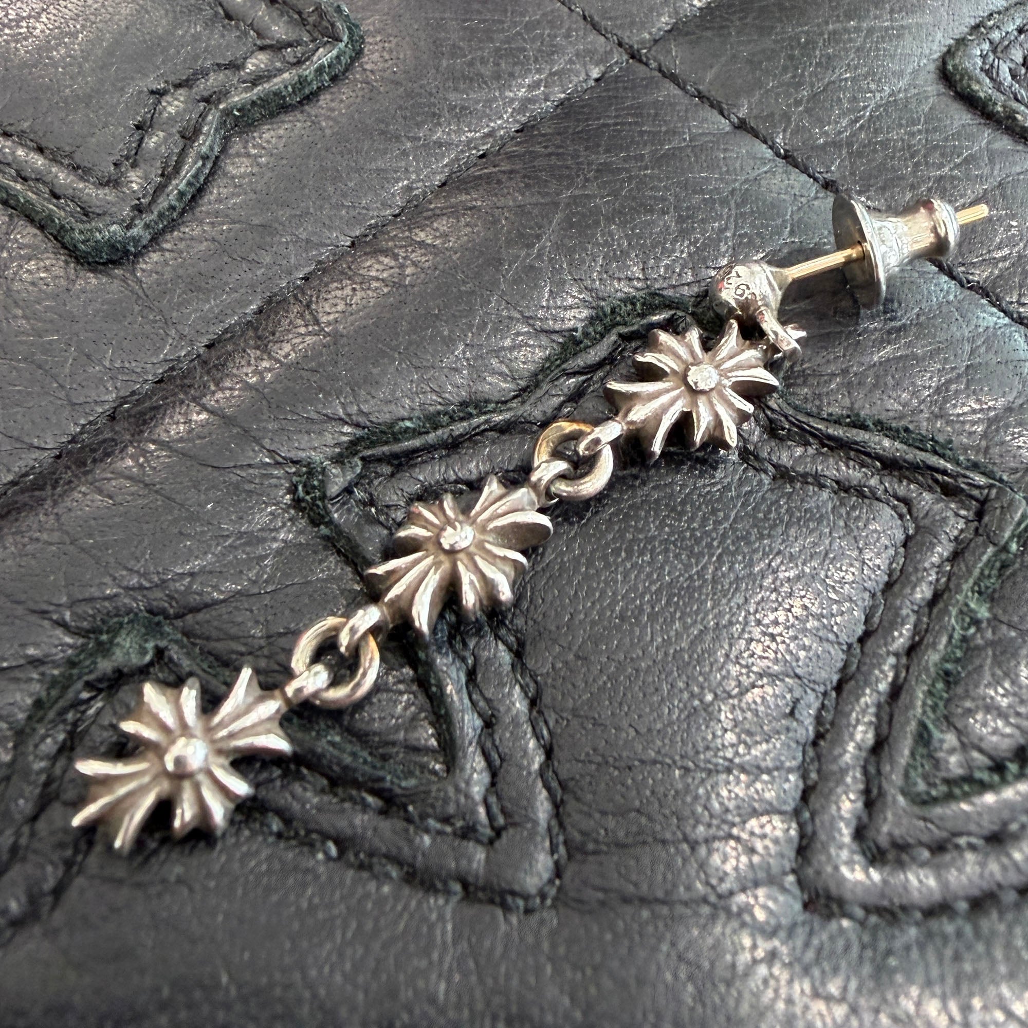 CHROME HEARTS Tiny E CH Plus 3 Drop Earring クロムハーツ タイニーE CHプラス 3ドロップ イヤリング ピアス