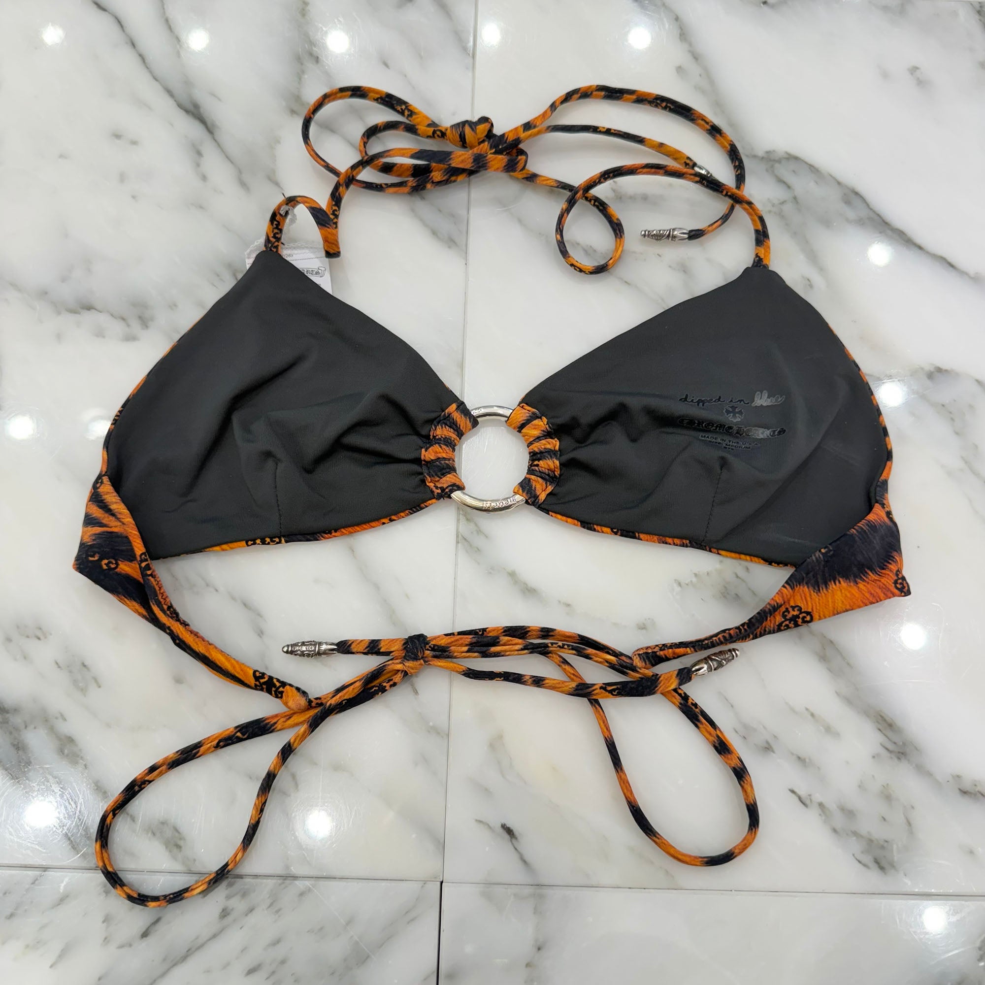 CHROME HEARTS × DIPPED IN BLUE Tiger Vine Dagger Bikini Swimwear