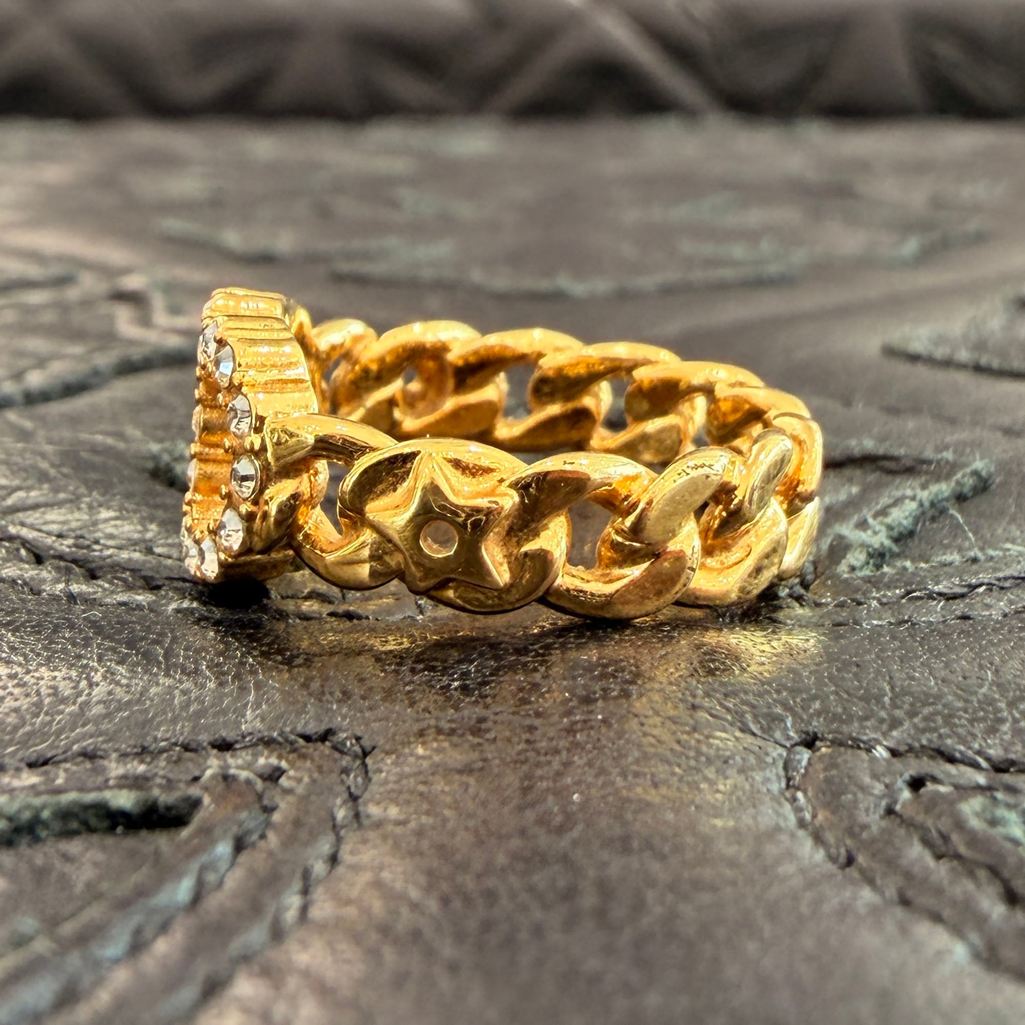 DIOR Clair D Lune Ring R0988CDLCY Size L ディオール クレール ディー リュヌ サイズL