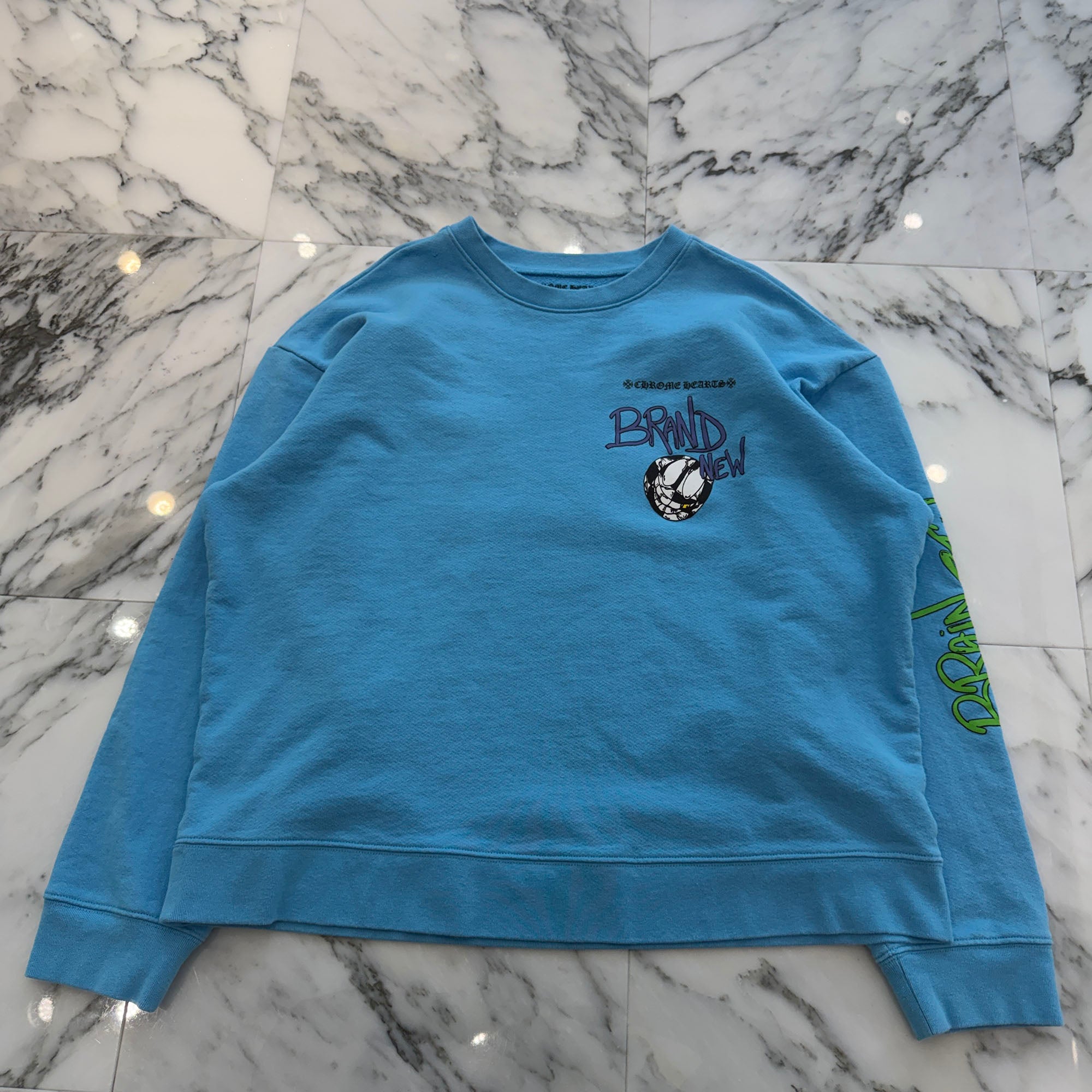 CHROME HEARTS × MATTY BOY 2024SS BRAIN NEW Sweat Shirt Size L クロムハーツ × マッティボーイ ブレインニュー スウェットシャツ サイズL